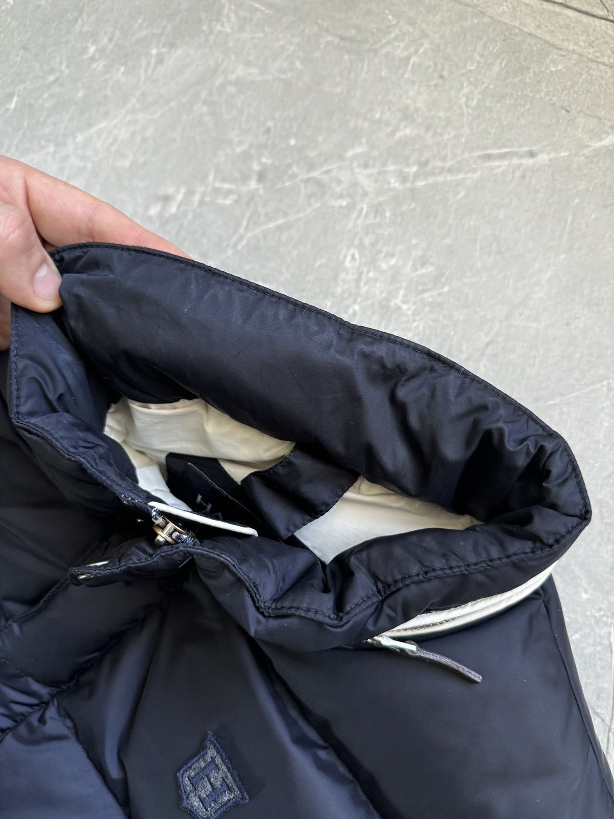 Hackett Hackett London Nylon Down Puffer Vest Navy Inner Hood Size US M / EU 48-50 / 2 - 18 Thumbnail