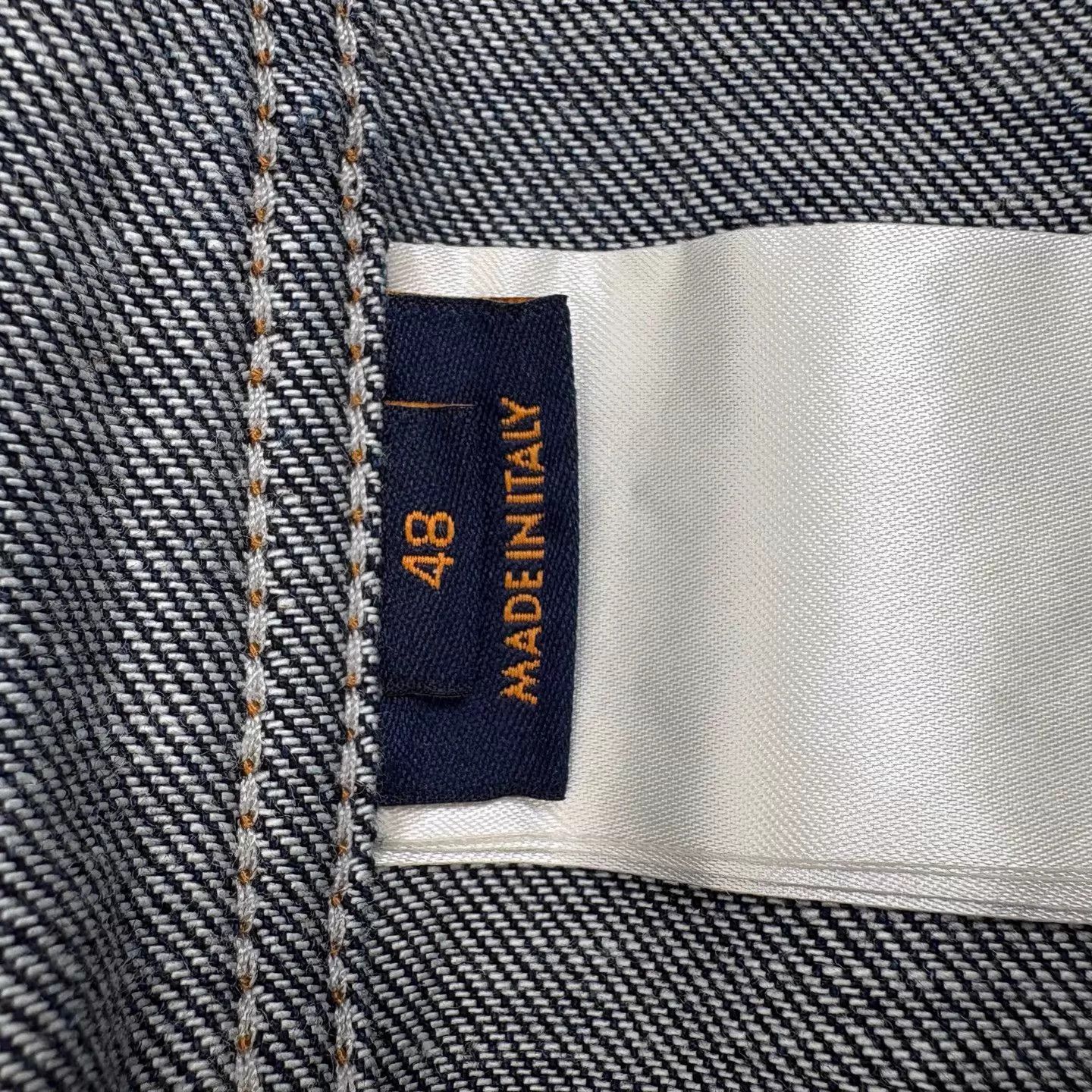 Louis Vuitton LV FW25 No-Collar Denim Print Shirt Jacket Size US M / EU 48-50 / 2 - 5 Thumbnail