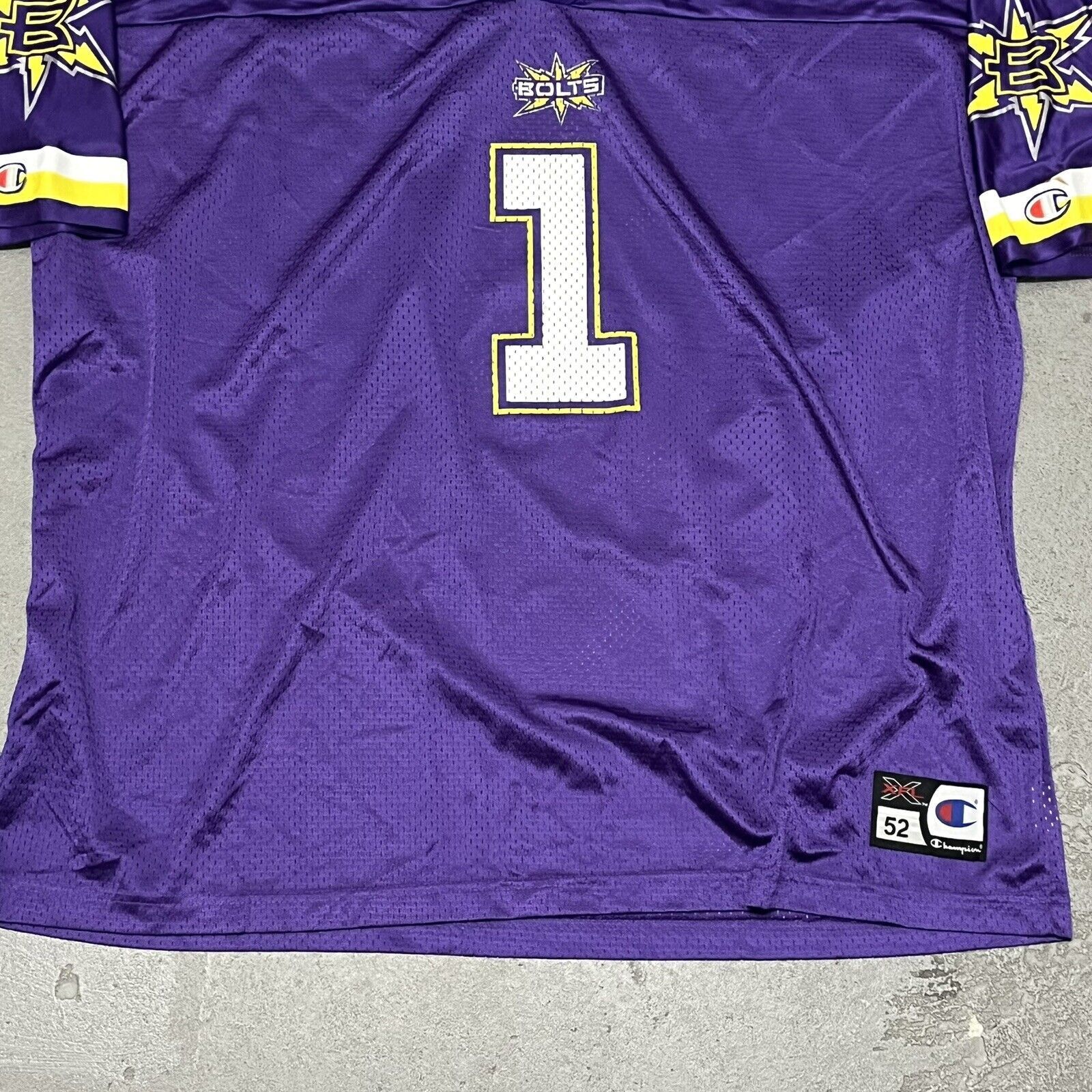 Champion Vintage 2000’s XFL Champion Birmingham Bolts Jersey XXL Size US XXL / EU 58 / 5 - 5 Thumbnail
