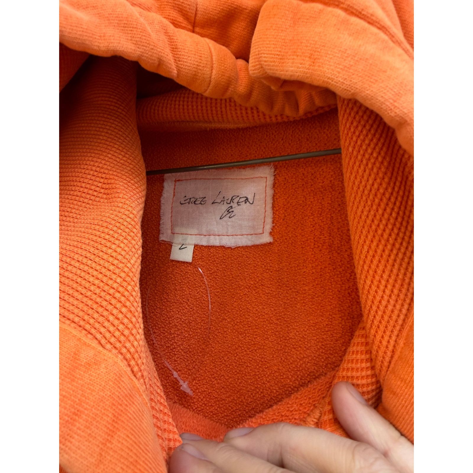 Greg Lauren Greg Lauren SAMPLE Orange Hoodie Size US M / EU 48-50 / 2 - 4 Thumbnail