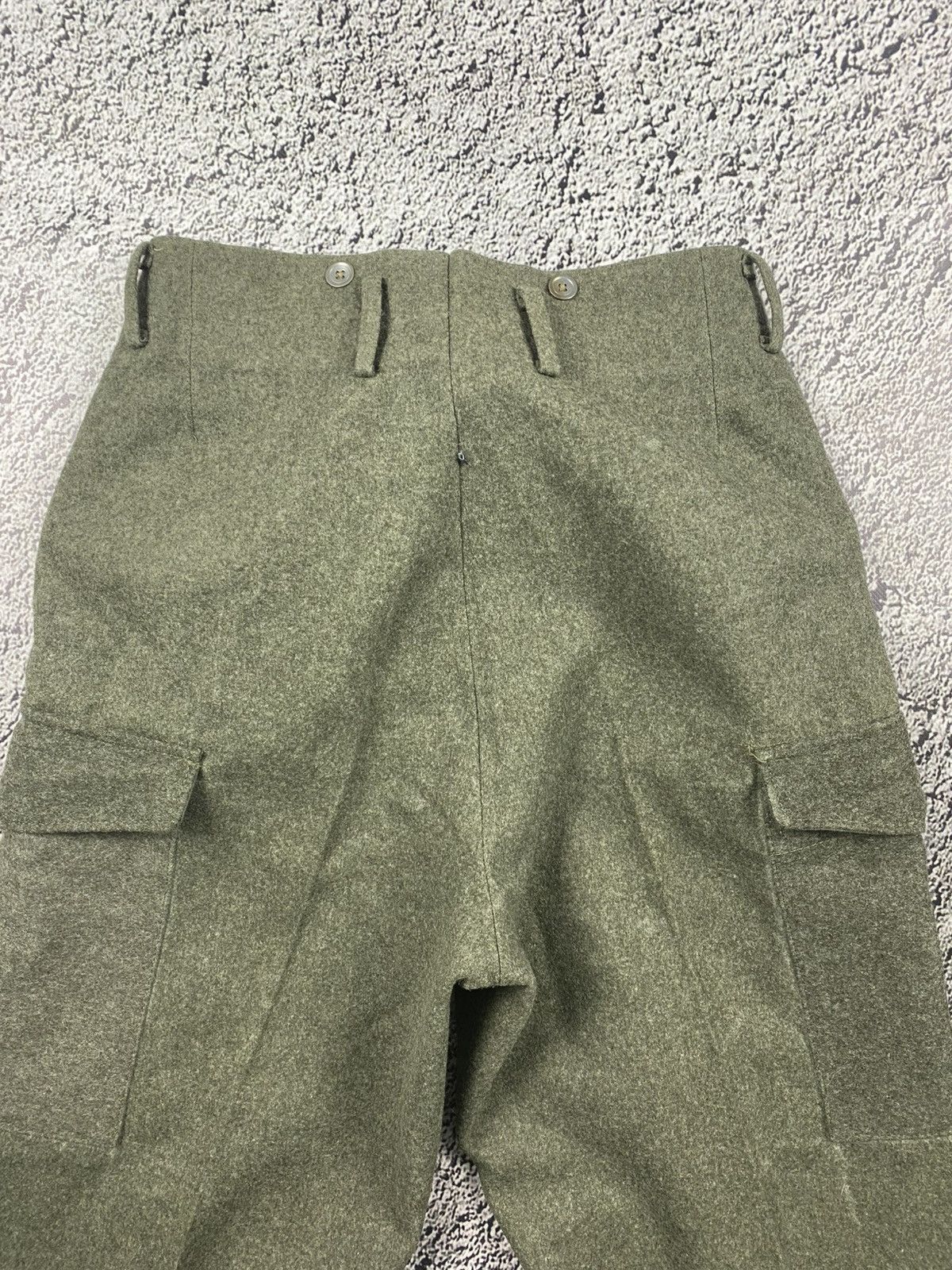 Vintage Vintage 80s cargo wool pants military style streetwear Size US 30 / EU 46 - 7 Thumbnail
