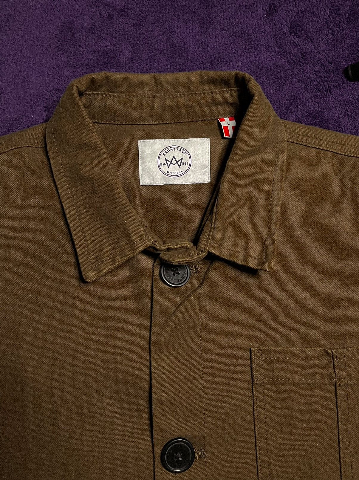 Vintage Vintage Kronstadt Casual denim shirt brown jacket Size US L / EU 52-54 / 3 - 3 Thumbnail