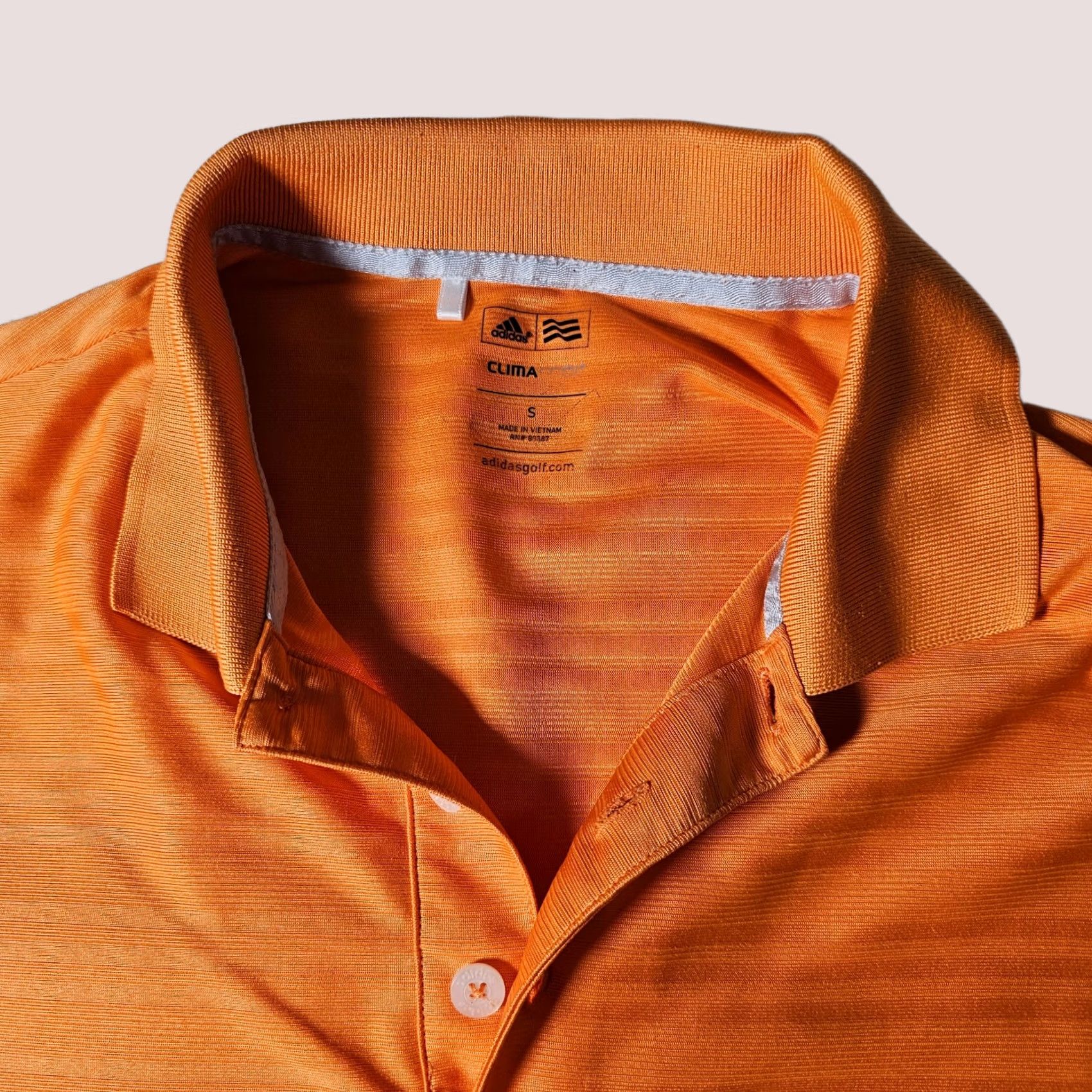 Adidas Adidas Climacool Polo Shirt Men S Orange Striped Embellished Logo Golf Shirt Size US S / EU 44-46 / 1 - 1 Thumbnail