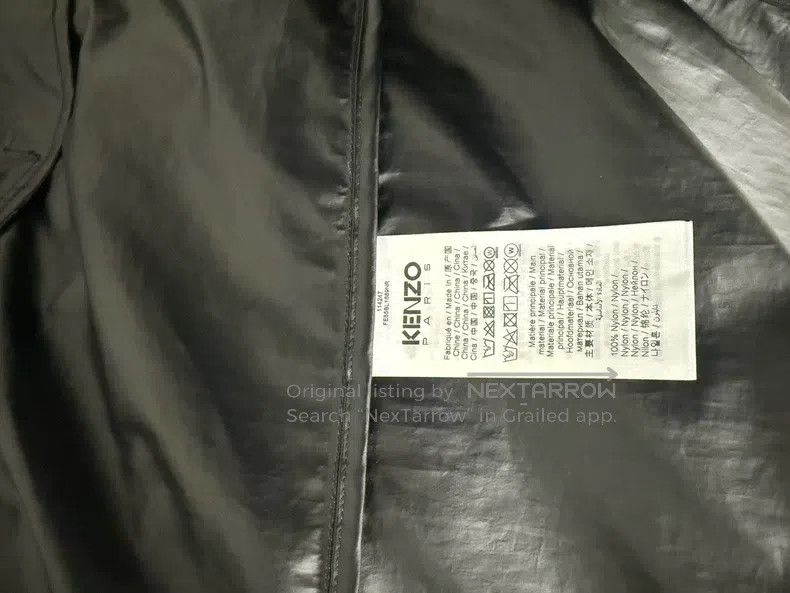 Kenzo Kenzo Black Nylon Windbreaker - Waterproof Size L / US 10 / IT 46 - 3 Thumbnail