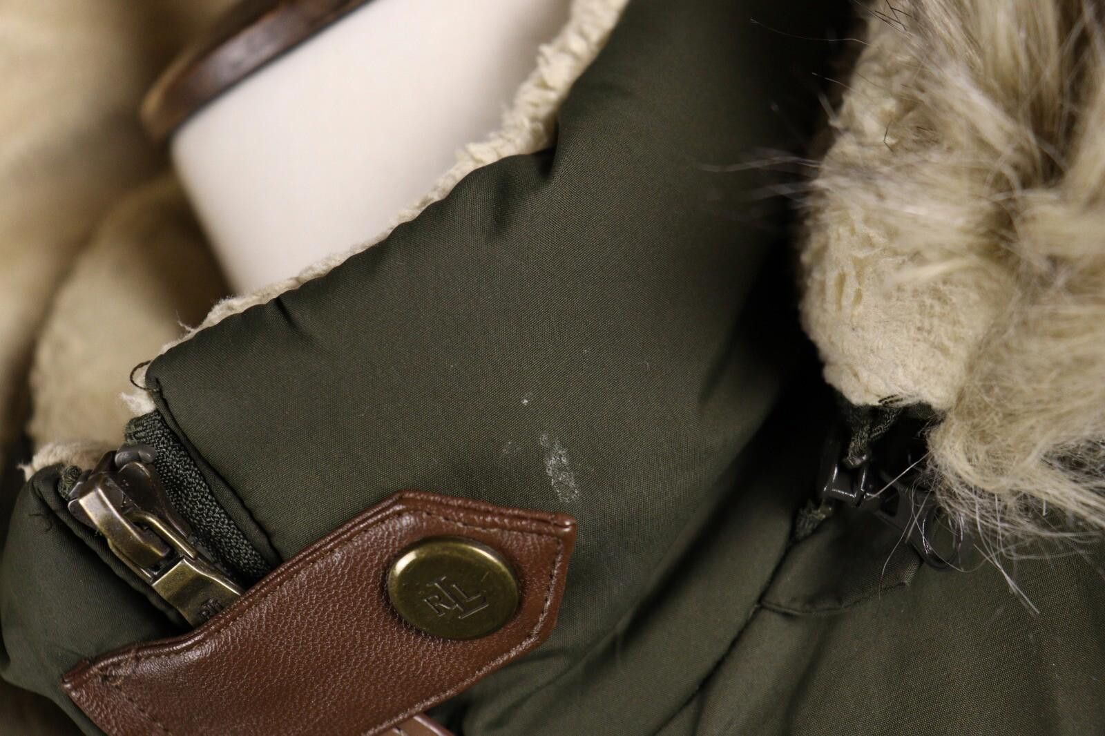 Lauren Ralph Lauren Lauren Ralph Lauren Khaki Down Faux Fur Parka Jacket Size XL Size XL / US 12-14 / IT 48-50 - 5 Thumbnail