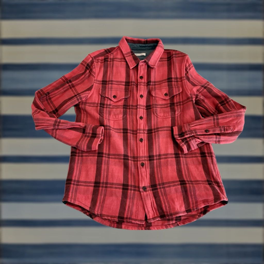 Outerknown VINTAGE Outerknown Shirt Red Flannel Long Sleeve Organic Cotton Mens Medium Size US M / EU 48-50 / 2 - 1 Thumbnail
