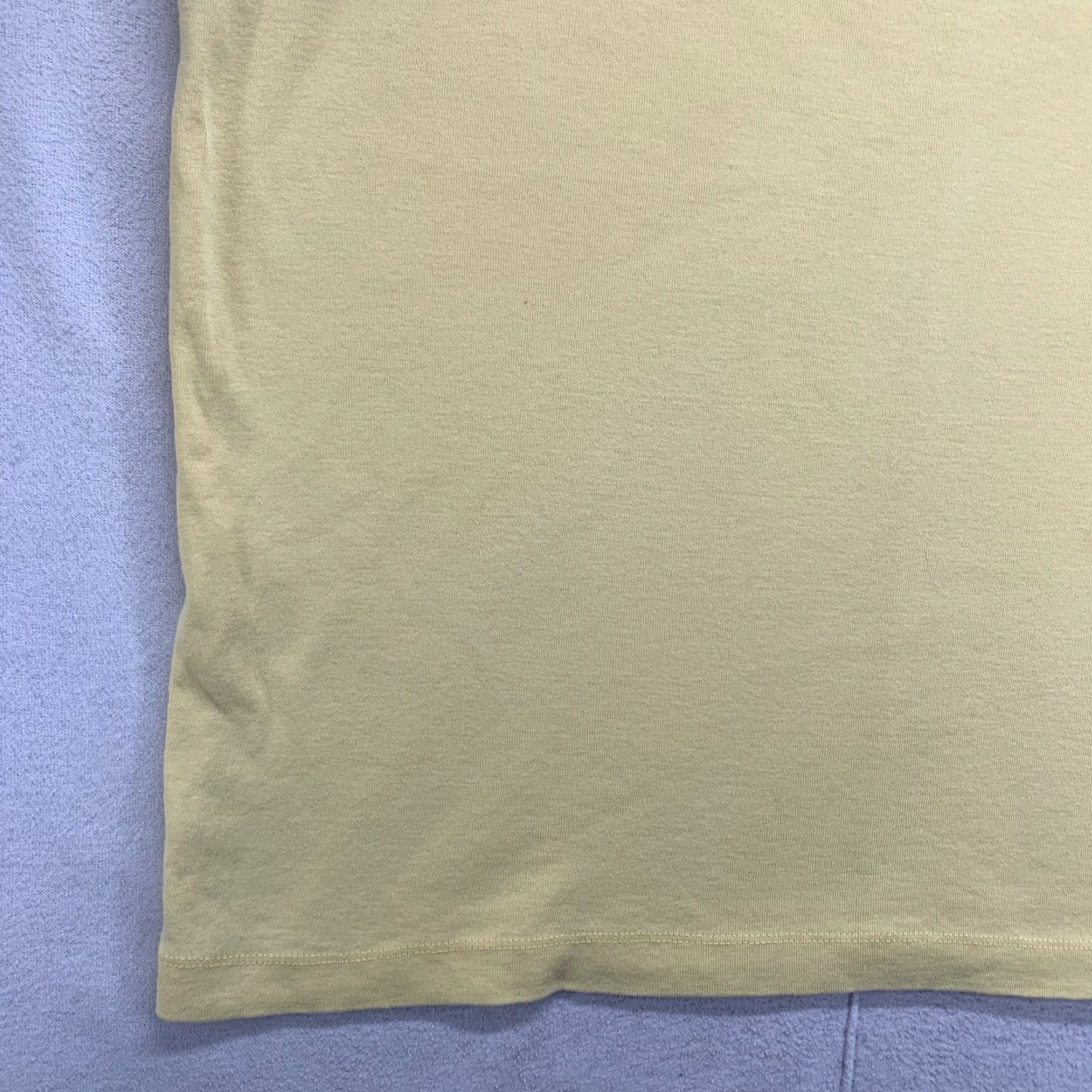 Vintage VINTAGE Women's Tank Top Size 1X Plus 100% Cotton Lightweight Breathable Summer Yellow 90s Retro Beach Casual Size XL / US 12-14 / IT 48-50 - 7 Thumbnail