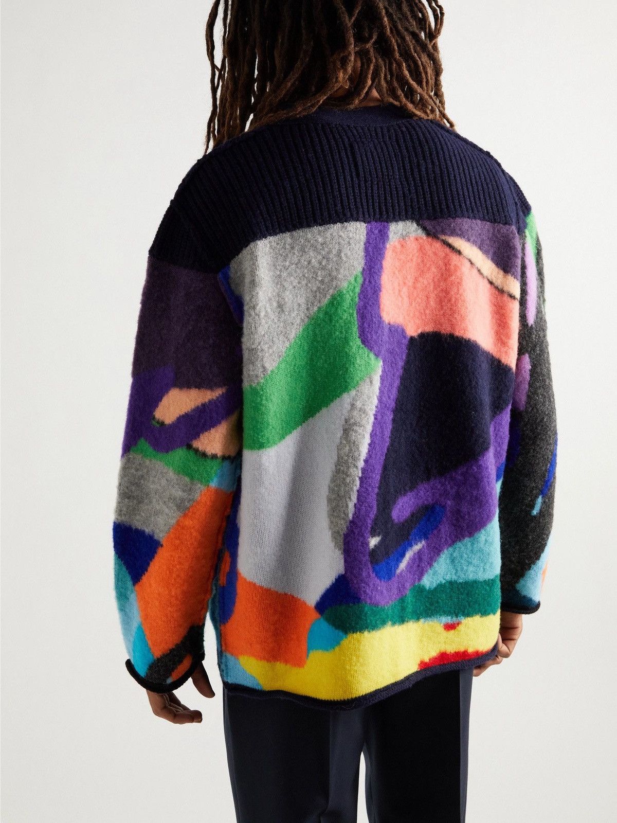 Kaws × Nike × Sacai sacai x KAWS Collaboration Wool Cardigan Size US M / EU 48-50 / 2 - 9 Thumbnail