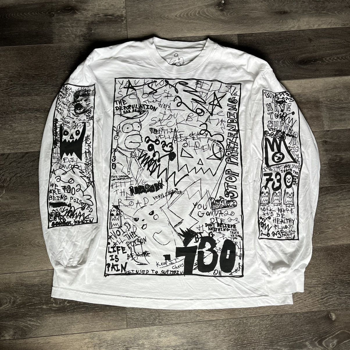 Asspizza 2023 Tour Puff Print Longsleeve Graphic Logo Shirt