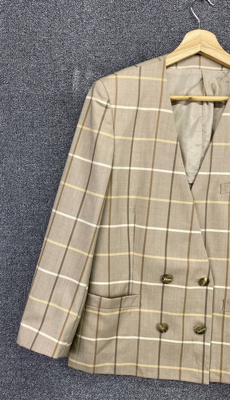 Burberry Vintage Burberry Shadows Plaid Checkered Coat Jacket Size M / US 6-8 / IT 42-44 - 3 Thumbnail
