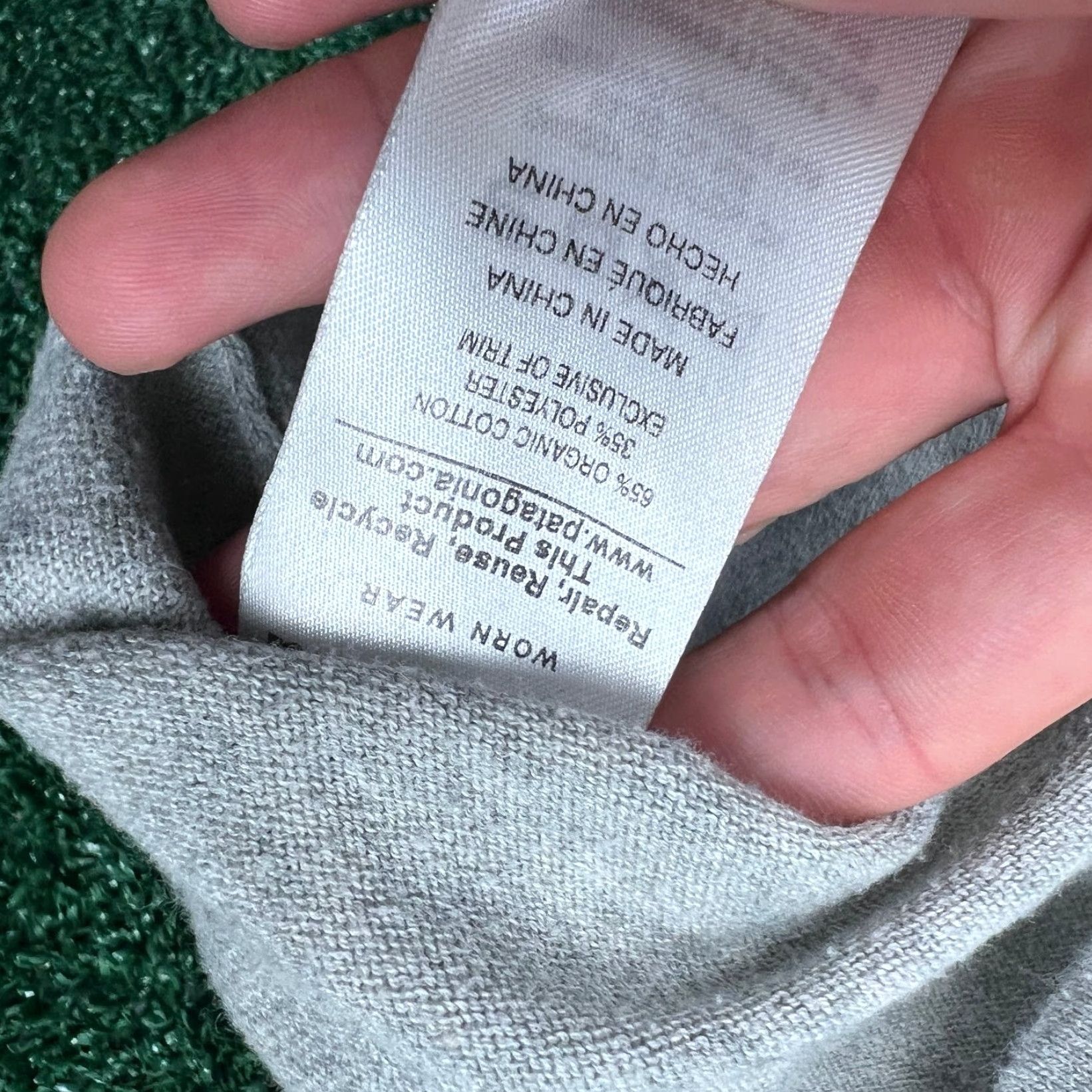 Patagonia Patagonia Sweater Women's Gray M Organic Cotton Blend Crew Neck Pullover Relaxed Fit Casual Knit Size M / US 6-8 / IT 42-44 - 5 Thumbnail