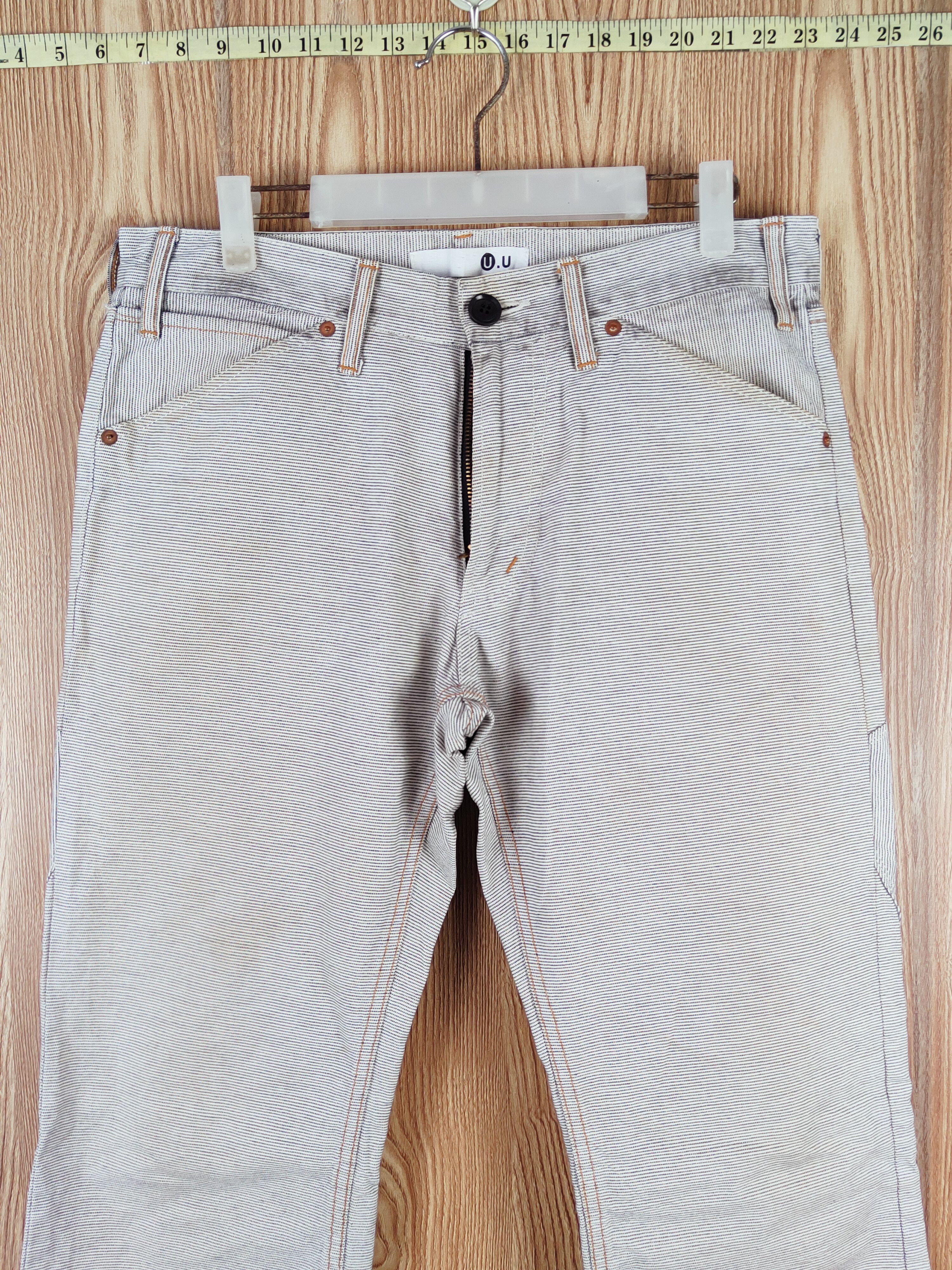 Japanese Brand U.U Black White Multipocket Casual Pants #W009 Size US 34 / EU 50 - 2 Thumbnail