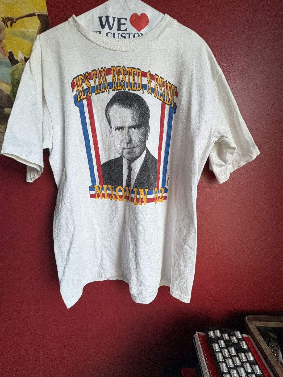 Vintage Vintage Nixon 1992 shirt Size US L / EU 52-54 / 3 - 1 Thumbnail