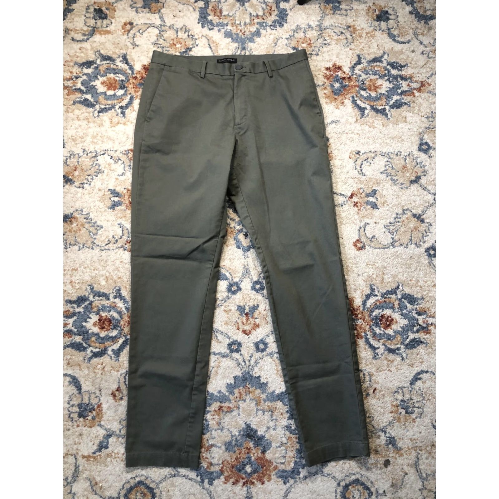 Banana Republic Banana Republic Pants Mens 34x32 Green Slim Fit Chinos Casual Stretch Classic Car? Size US 34 / EU 50 - 2 Thumbnail