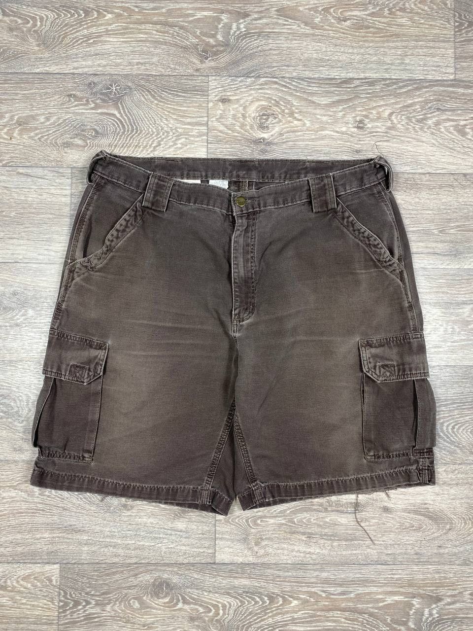 Carhartt Vintage 90s Carhartt Shorts Men 38 Canvas Work Brown USA Size US 38 / EU 54 - 1 Thumbnail