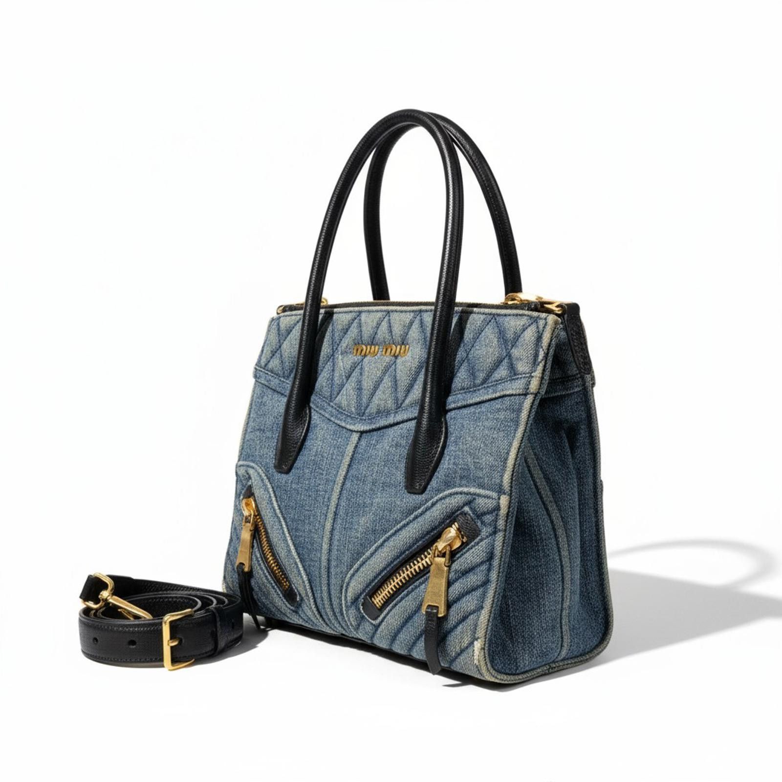 Miu Miu ARCHIVE MIU MIU FW 1999 SHOELACE LEATHER SHOULDER BAG
