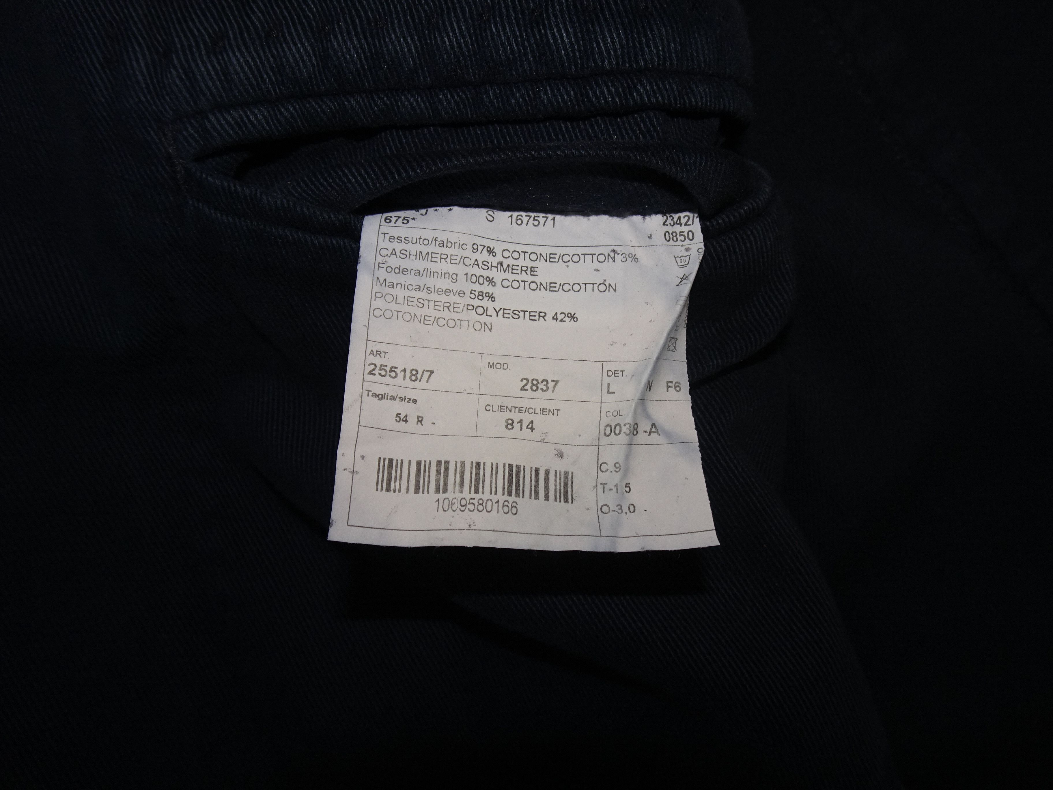 L.B.M. 1911 L.B.M 1911 COTTON CASHMERE BLAZER Size 54R - 4 Thumbnail
