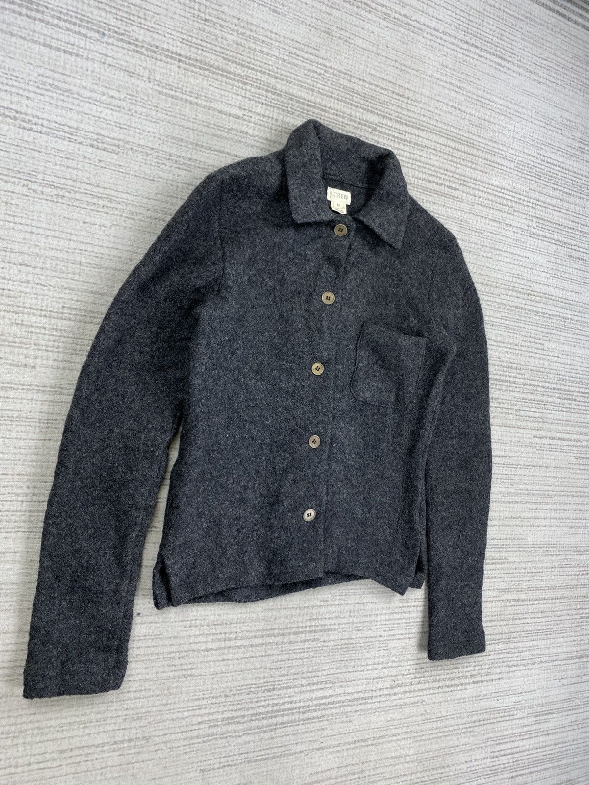 J.Crew × Japanese Brand Vintage J.Crew Rare button Wool Coat Jacket Size S / US 4 / IT 40 - 3 Thumbnail