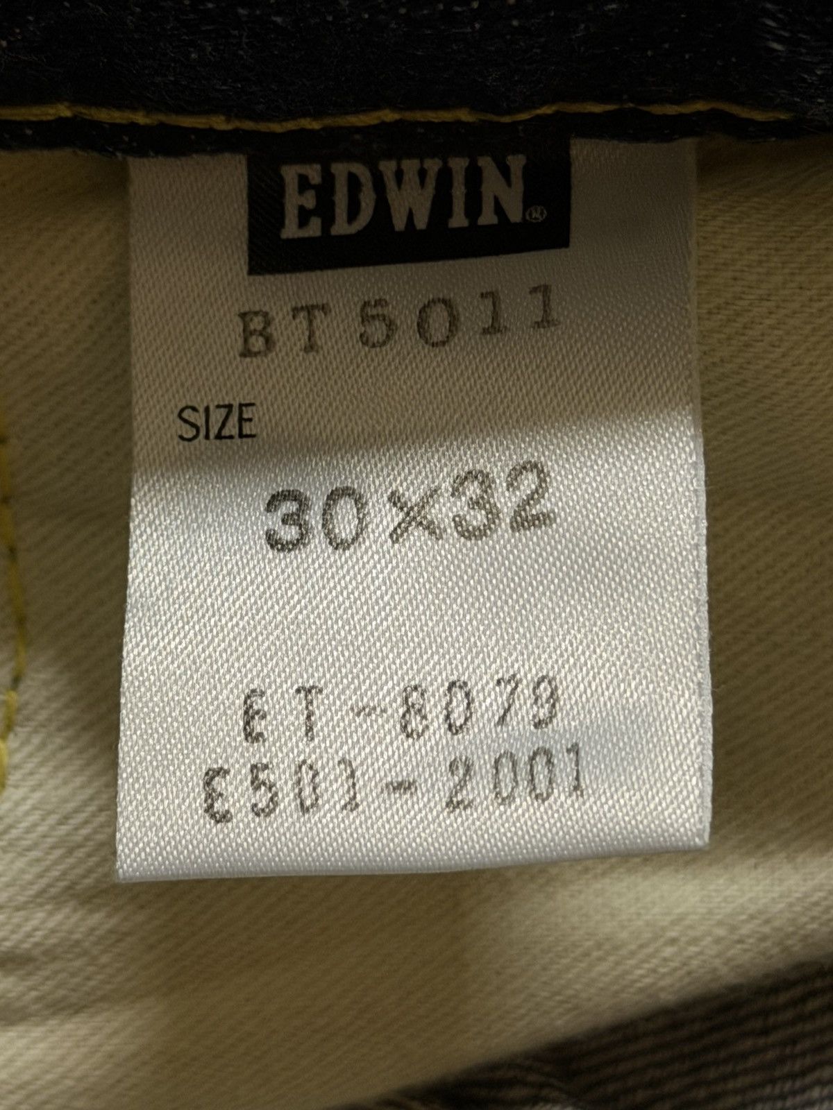 Edwin Vintage 90s Edwin 503 Faded Wash Distressed Wide Leg Baggy Size US 32 / EU 48 - 7 Thumbnail