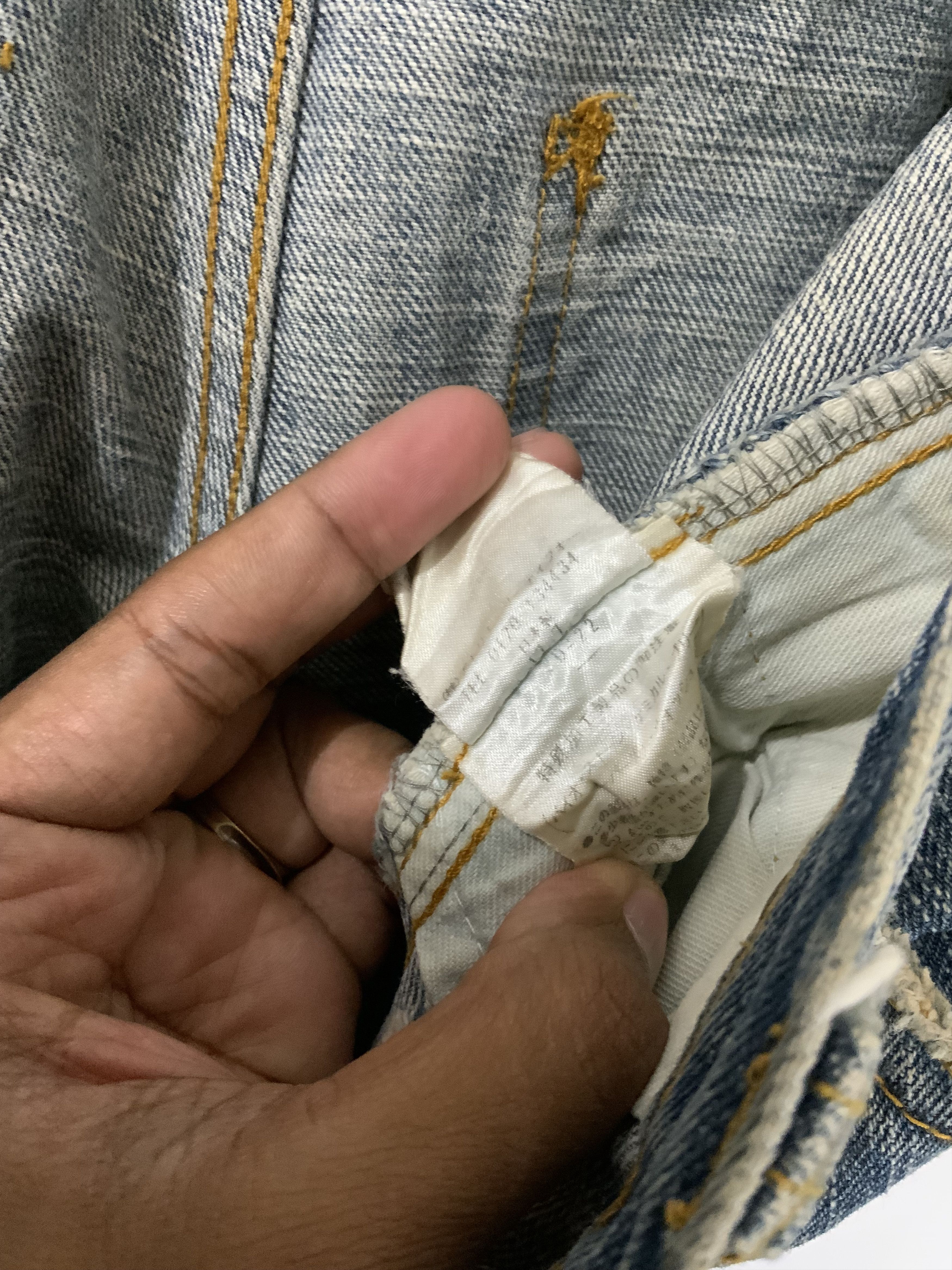 Japanese Brand Vintage Lois Crayon Atelier thirtyfour Distressed Denim Size US 31 - 22 Thumbnail