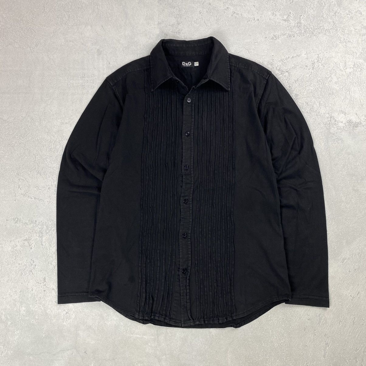Dolce & Gabbana × Vintage Dolce & Gabbana Black Casual Vintage Shirt Size US L / EU 52-54 / 3 - 1 Thumbnail