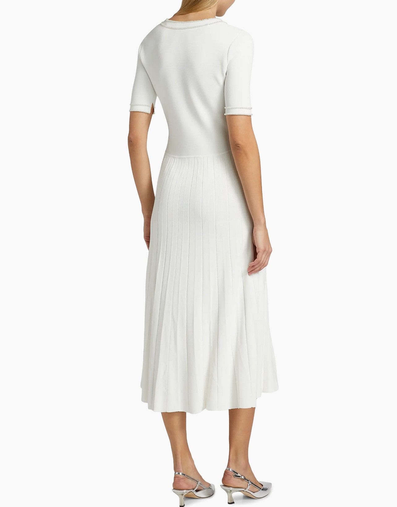 Elie Tahari Elie Tahari Pearl Embellished Knit Midi-Dress size M Size M / US 6-8 / IT 42-44 - 5 Thumbnail