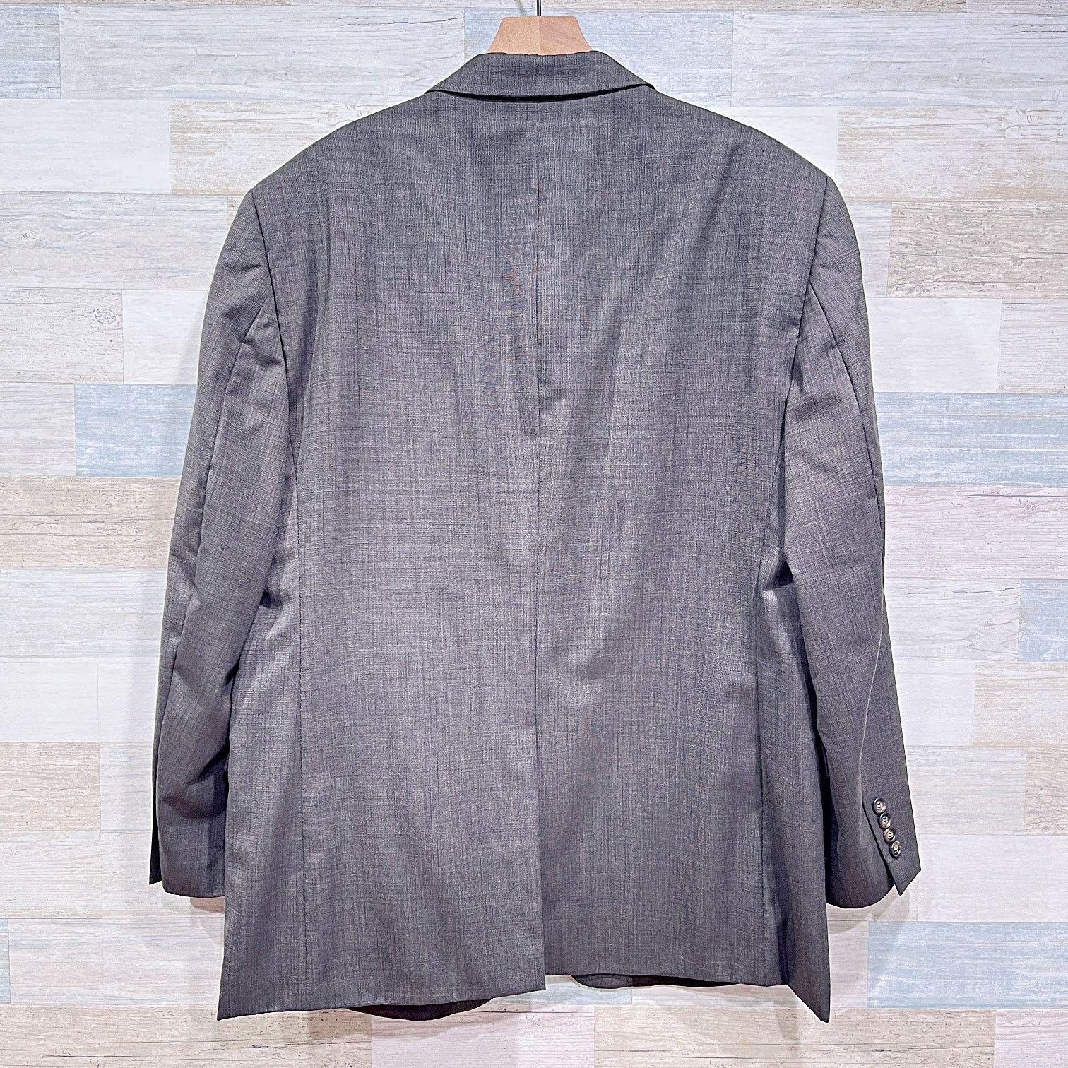 Jos. A. Bank Jos A Bank Wool Birdseye Suit Gray Mens 46R 40W Size 46R - 6 Thumbnail