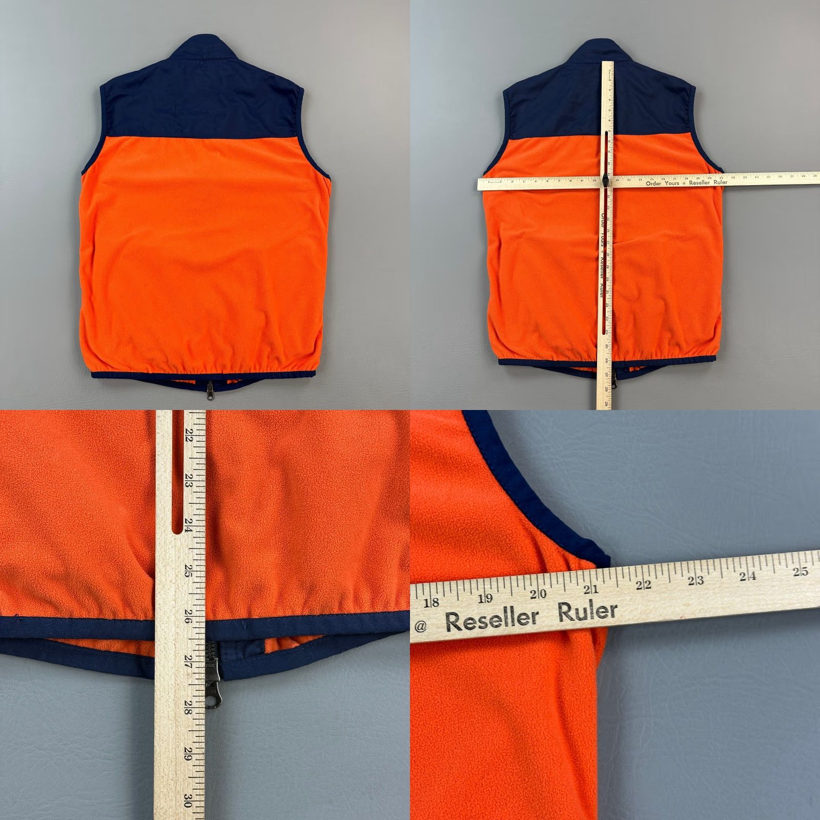 Southern Tide Southern Tide Vest Mens Medium Orange Blue Full Zip Outdoor Golf Preppy Shirt Size US M / EU 48-50 / 2 - 8 Thumbnail