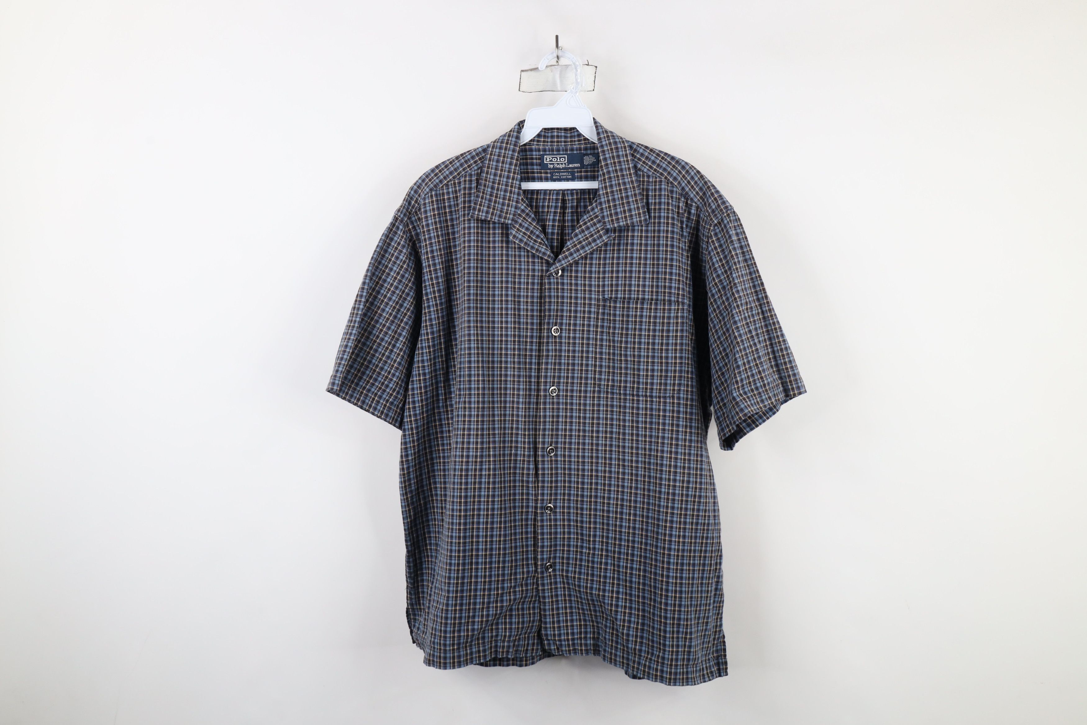 Polo Ralph Lauren Vintage 90s Ralph Lauren Looped Camp Button Shirt Plaid Size US L / EU 52-54 / 3 - 1 Thumbnail