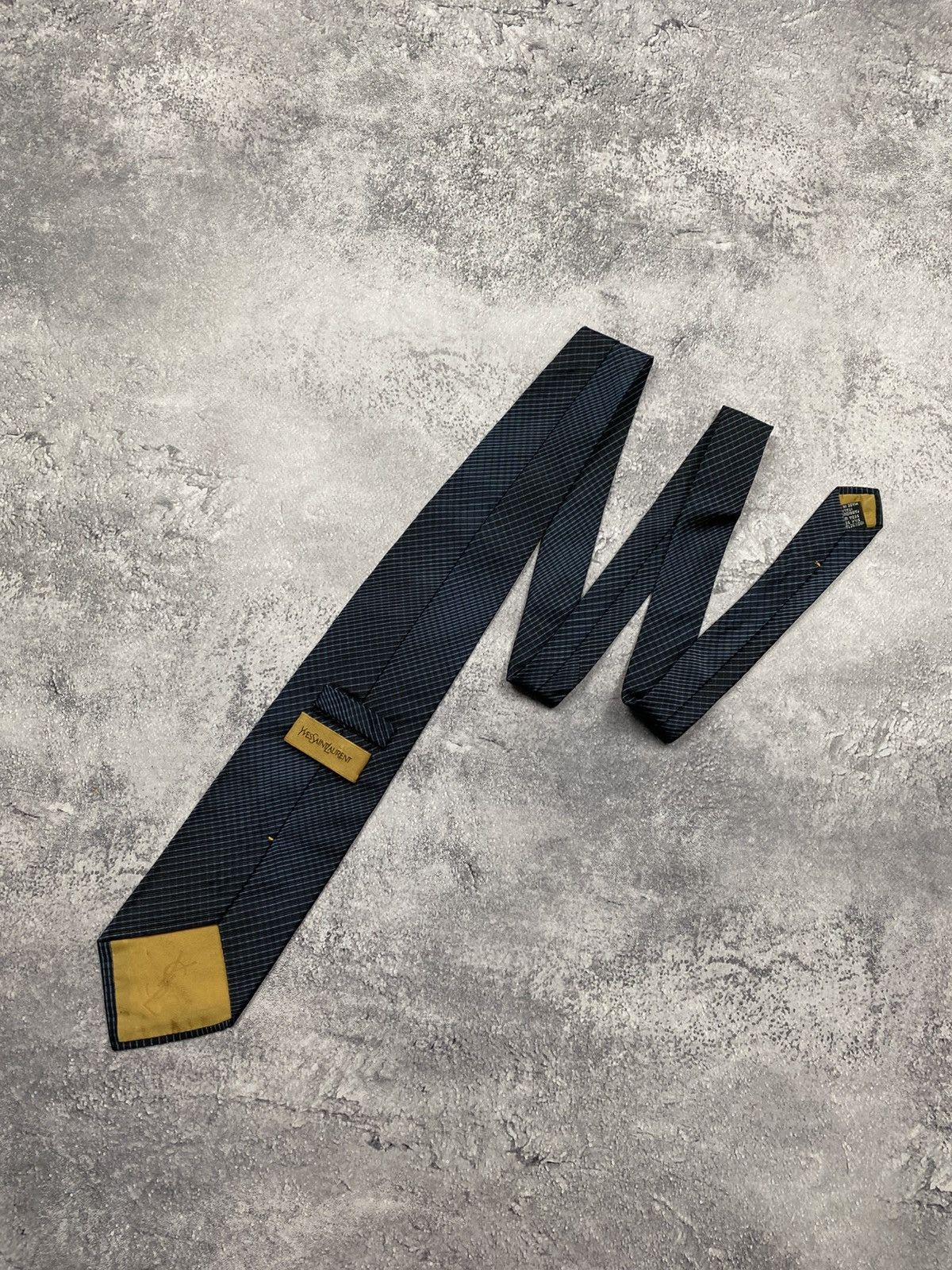 Yves Saint Laurent Vintage Yves Saint Laurent YSL Tie Striped Made in Italy Size ONE SIZE - 5 Thumbnail