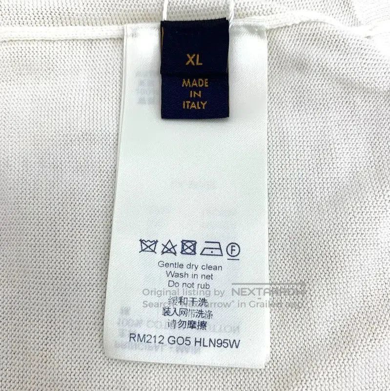 Louis Vuitton Louis Vuitton Men's Cotton T-Shirt in Off-White . Size US XL / EU 56 / 4 - 6 Thumbnail