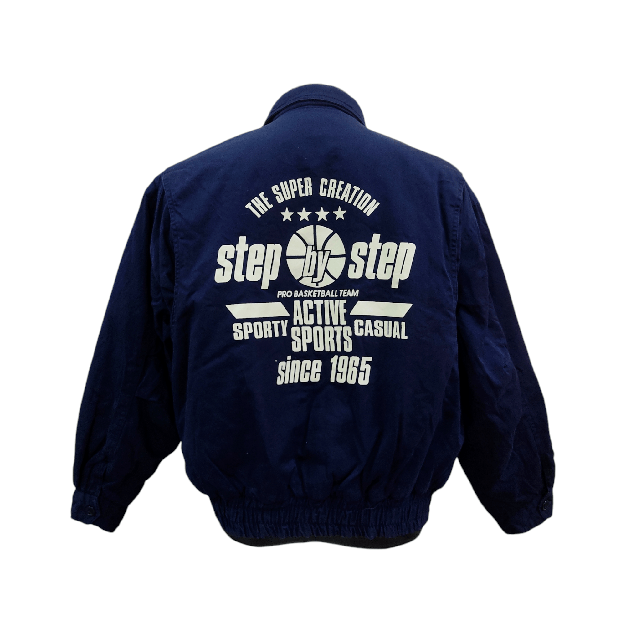 Gear for Sports Vintage Swooplex 90s STEP by STEP Basketball Bomber Jacket Size US M / EU 48-50 / 2 - 1 Thumbnail