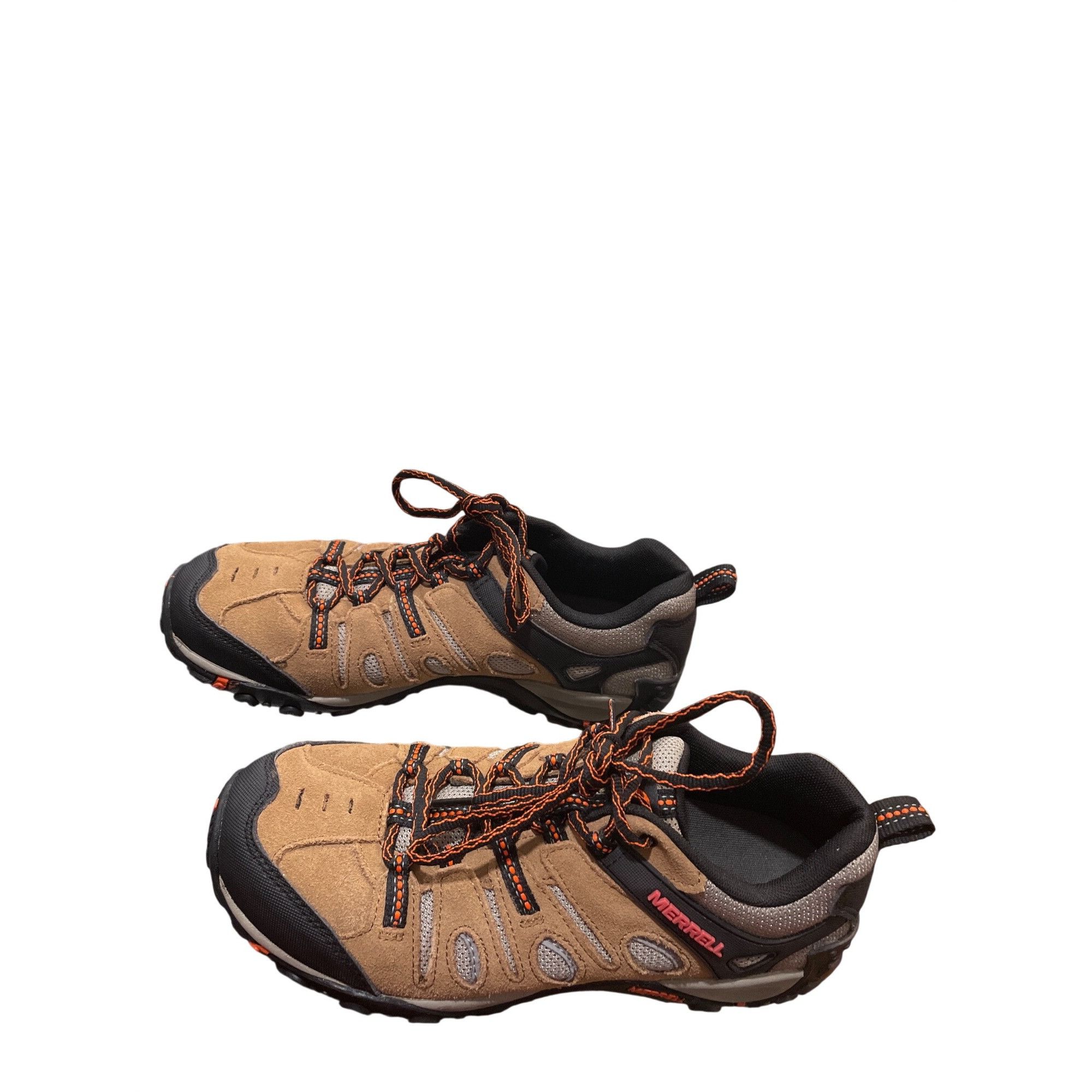 Merrell Merrell Mens brown leather suede walking hiking sneakers sz Size US 8.5 / EU 41-42 - 4 Thumbnail