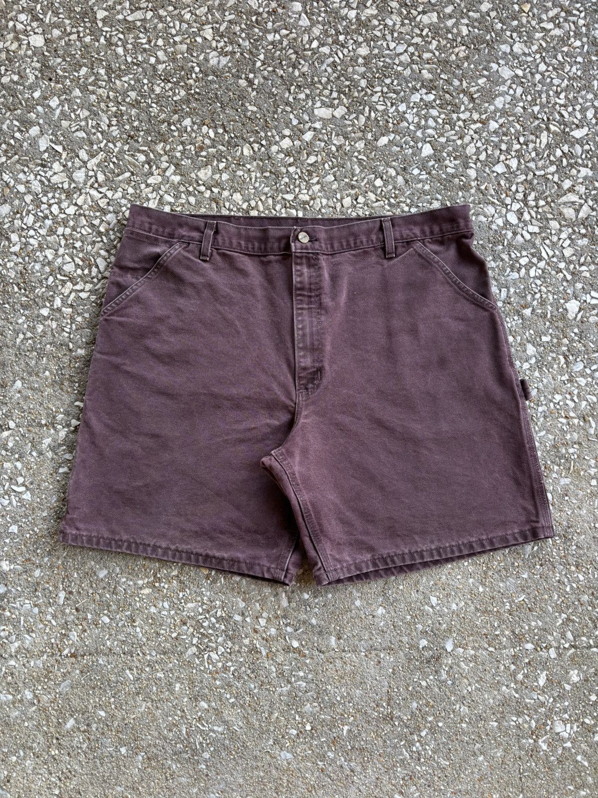 Burgundy Carhartt Carpenter Shorts Purple Carhartt Shorts