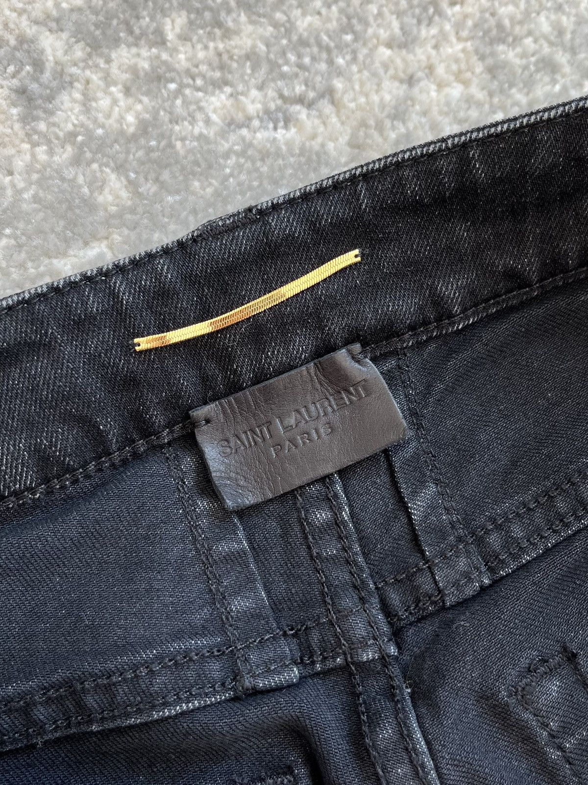 Saint Laurent Paris saint laurent stone washed sample denim Size US 27 - 6 Thumbnail