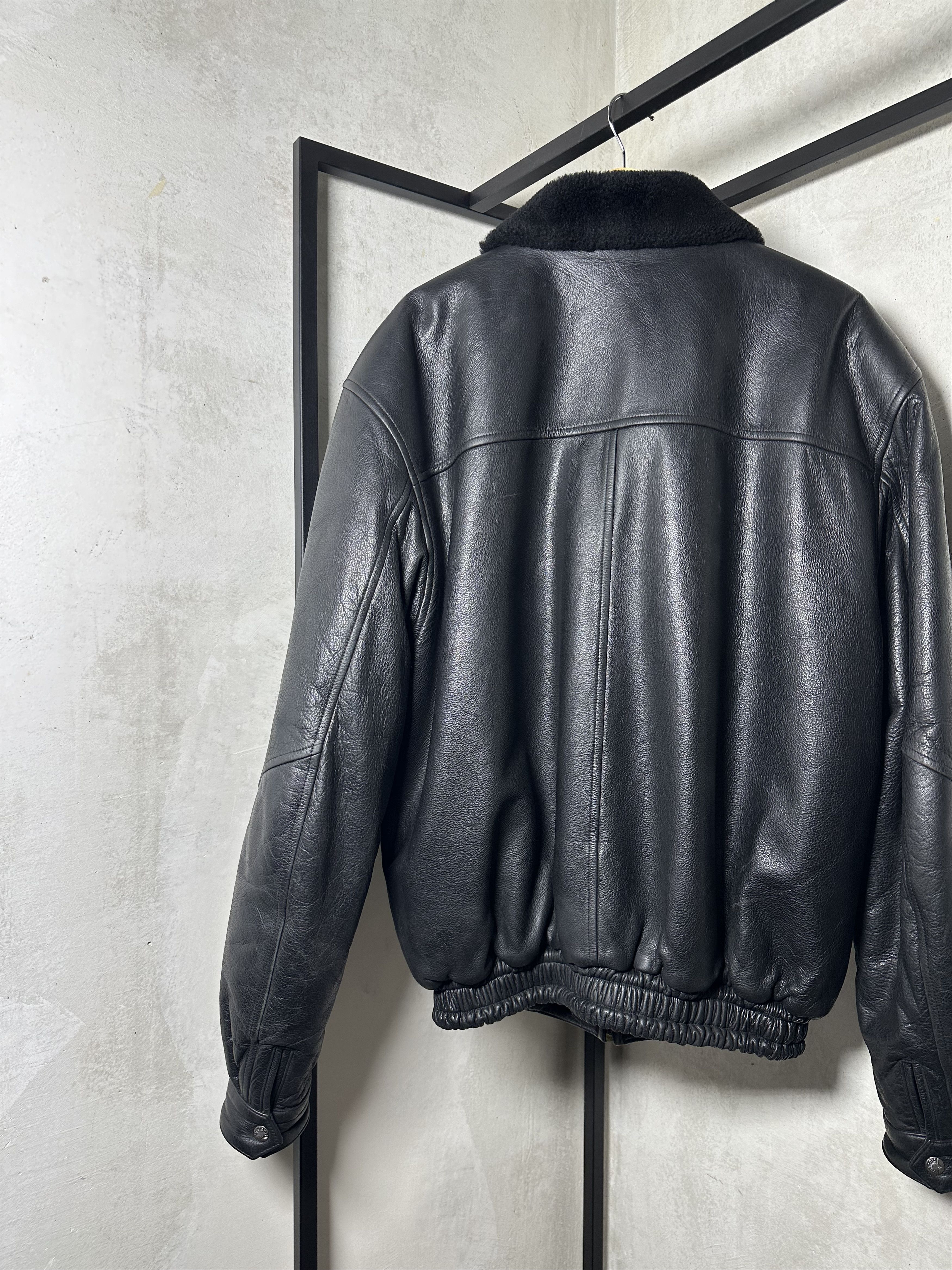 Genuine Leather Vintage Aviator Shearling Leather Jacket Size US L / EU 52-54 / 3 - 10 Thumbnail