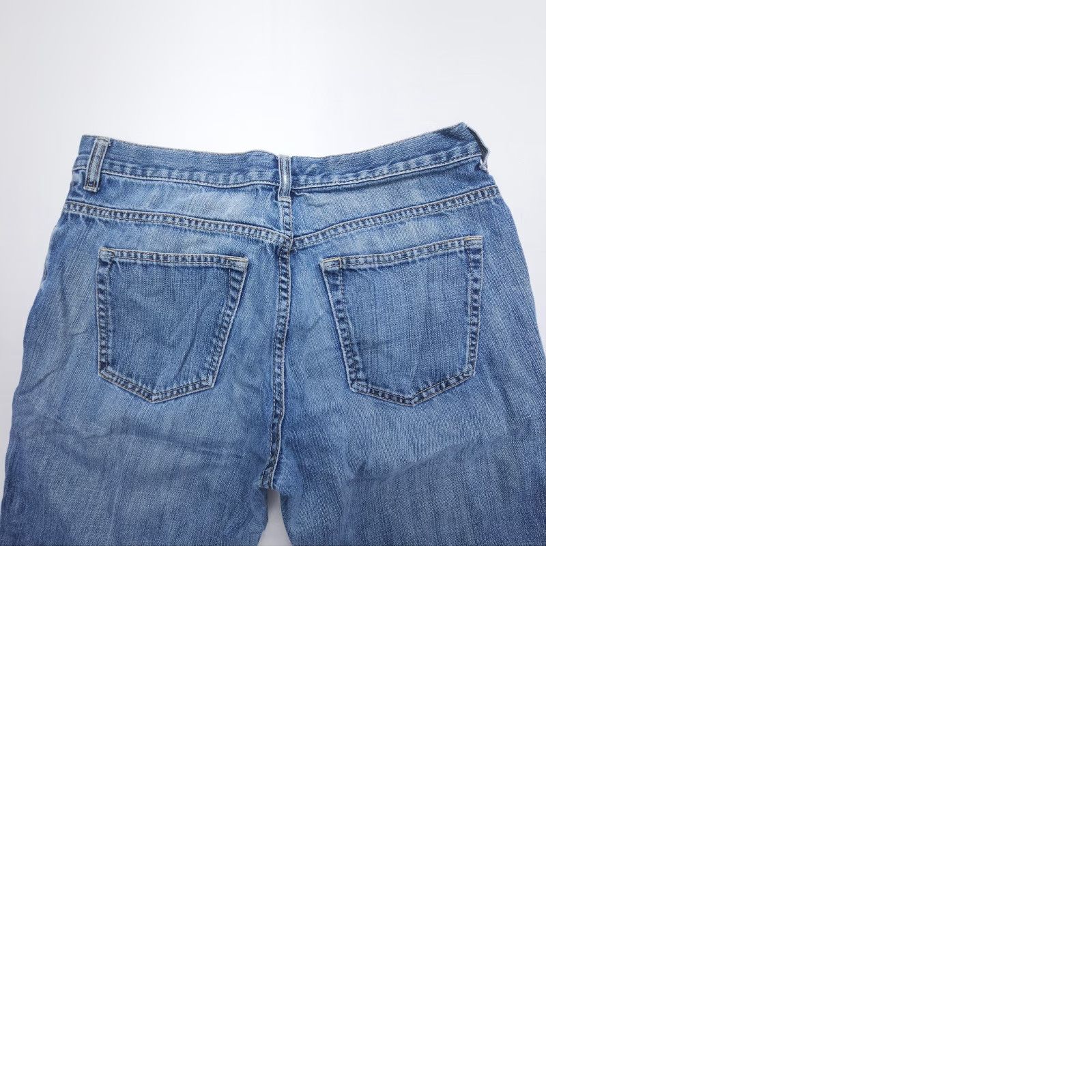 Old Navy VINTAGE Old Navy Jeans Mens 34x32 Straight 5-Pocket Denim Dark Blue Dark Fade 34 in Regular Rise Mid Mens Jeans Size US 34 / EU 50 - 9 Thumbnail