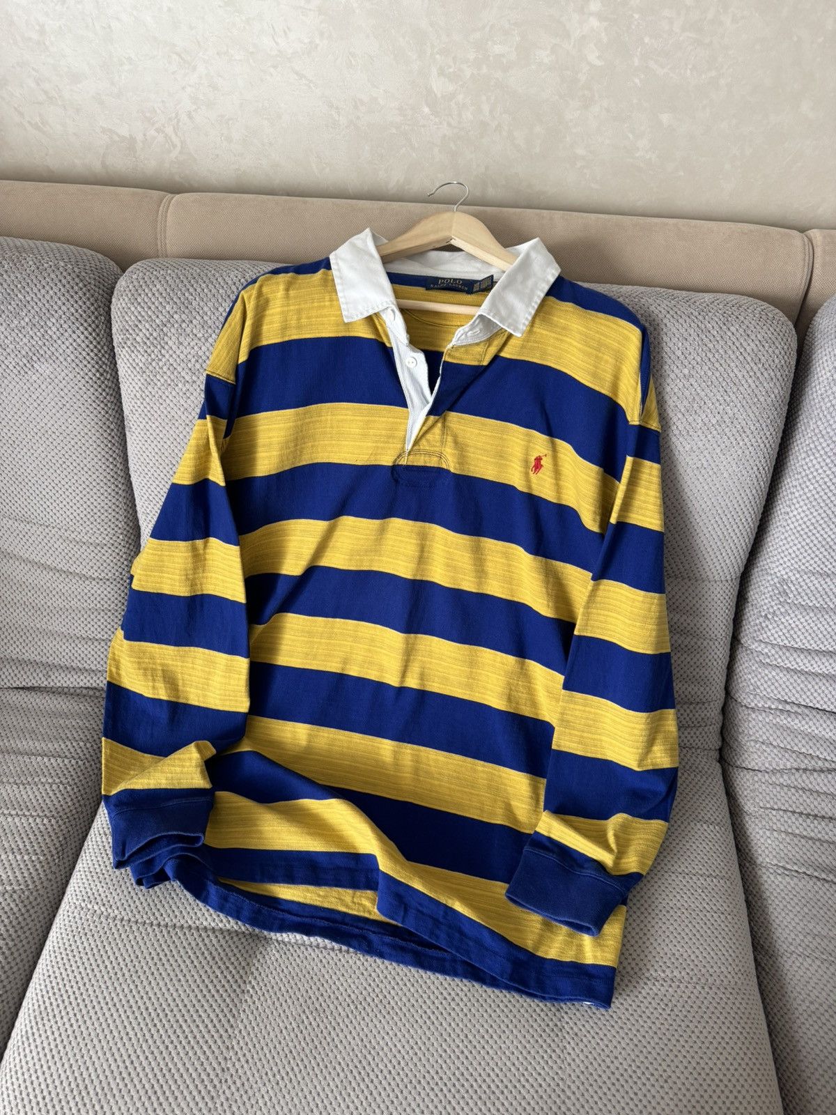 Polo Ralph Lauren Polo Ralph Lauren XXL Oversize Regby Longsleeve Polo Size US XXL / EU 58 / 5 - 7 Thumbnail