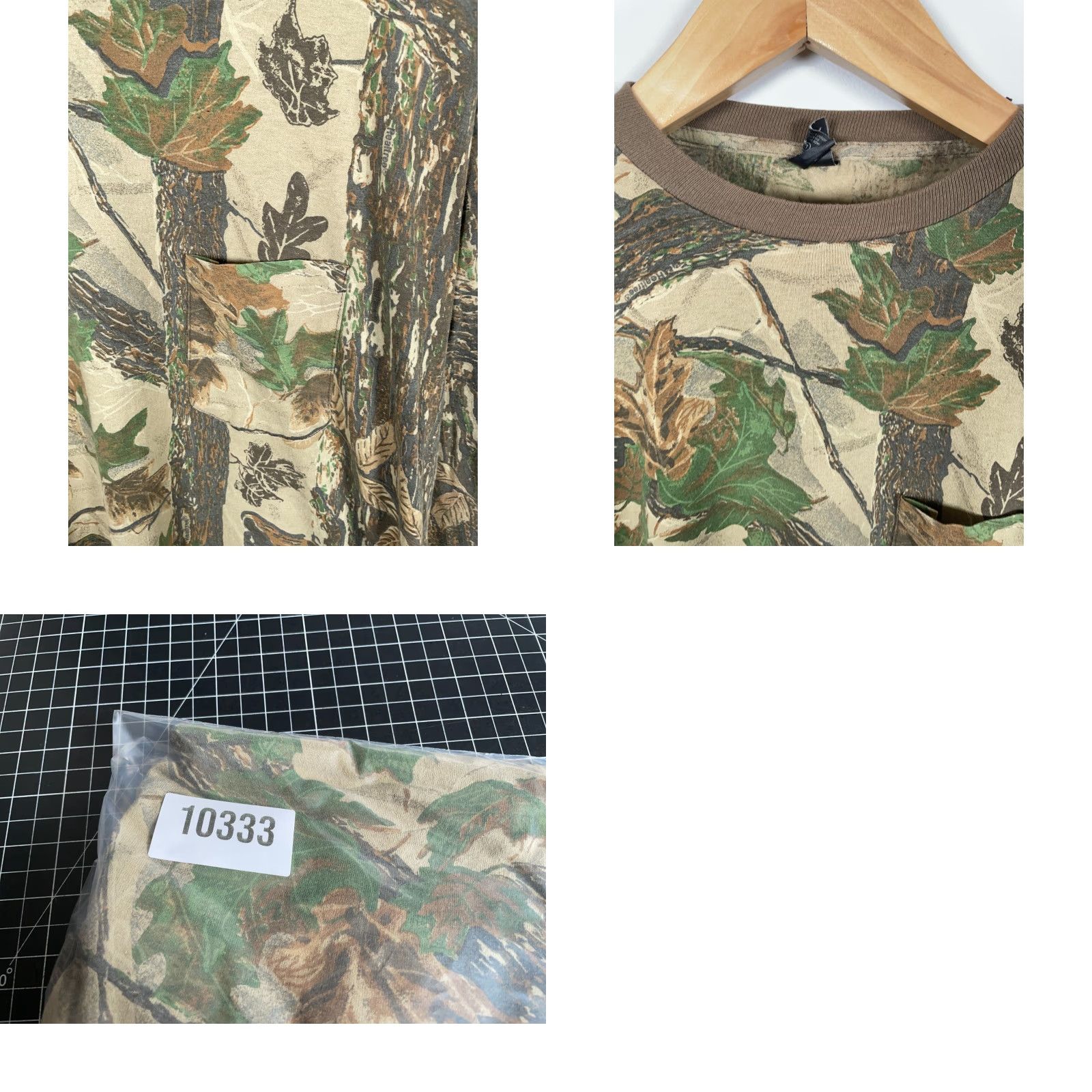 Vintage VINTAGE Ace Sportswear 80s Camouflage Pocket Long Sleeve T-Shirt L Green 50/50 90s Grunge Nature Outdoor 80s Mens Size US L / EU 52-54 / 3 - 9 Thumbnail