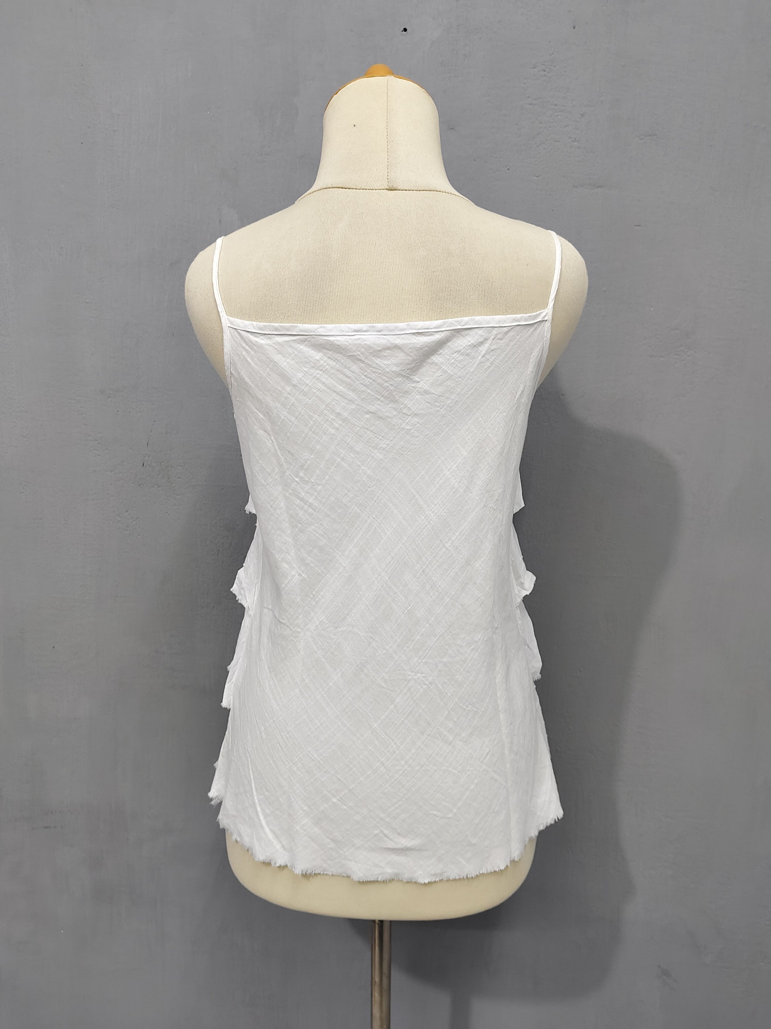 Japanese Brand Phillkington🇯🇵 Swiss Dot Tiered Ruffle Layer Camisole Top Size M / US 6-8 / IT 42-44 - 4 Thumbnail