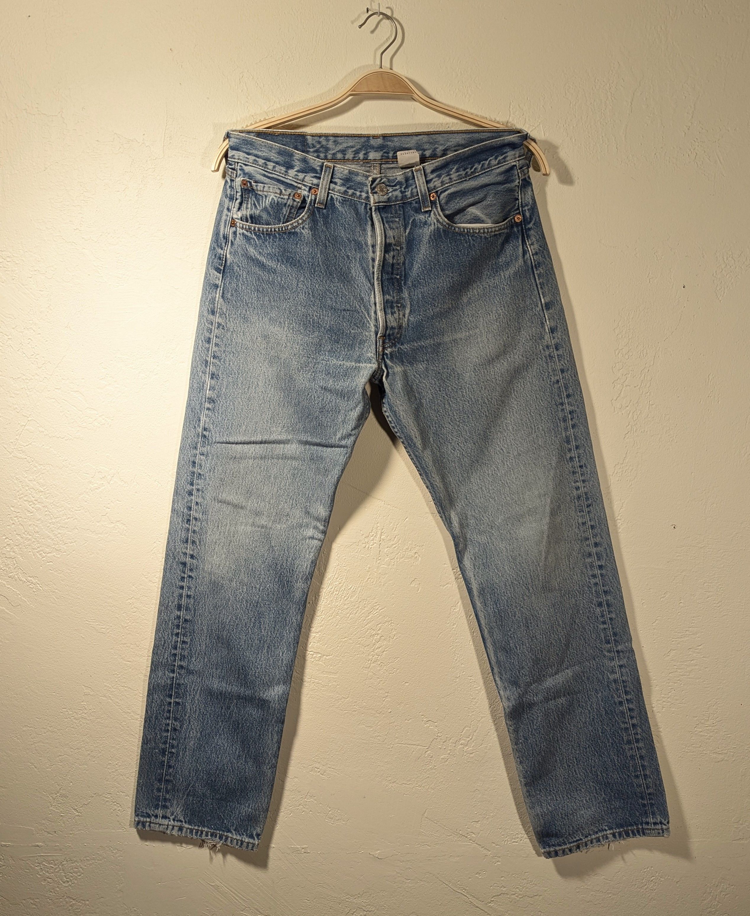 Levi's Vtg Levis 501 classic batwing 2002 Made in Columbia faded Size US 32 / EU 48 - 1 Thumbnail
