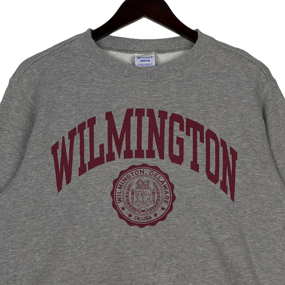 Champion × Vintage Vintage Champion Crewneck Sweatshirt Gray Pullover Jumper Size US M / EU 48-50 / 2 - 4 Thumbnail