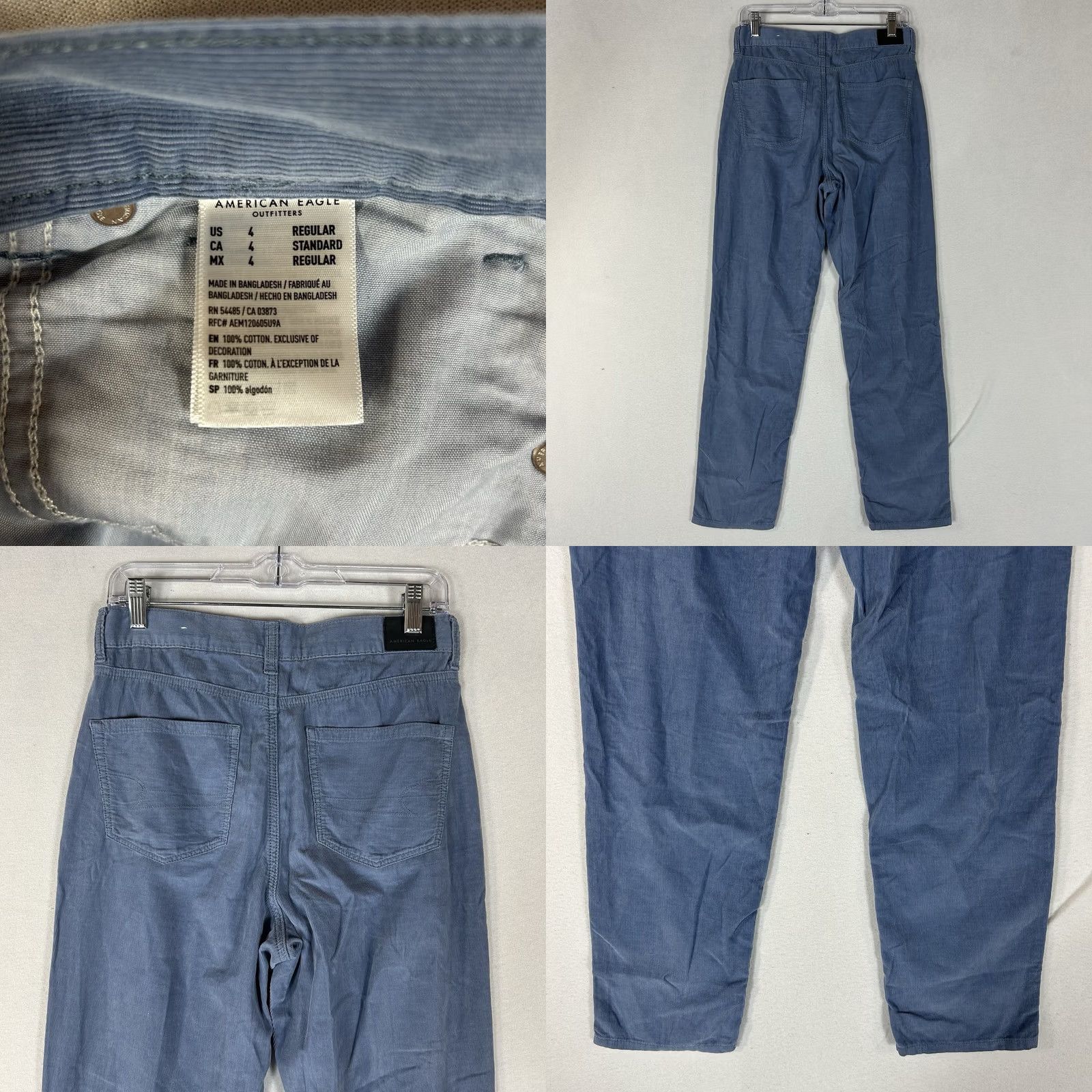 American Eagle Outfitters American Eagle Outfitters Mom Jeans Corduroy 4 Blue High Rise High Waisted Jeans Womens NWT Vintage: No Size 27" / US 4 / IT 40 - 8 Thumbnail