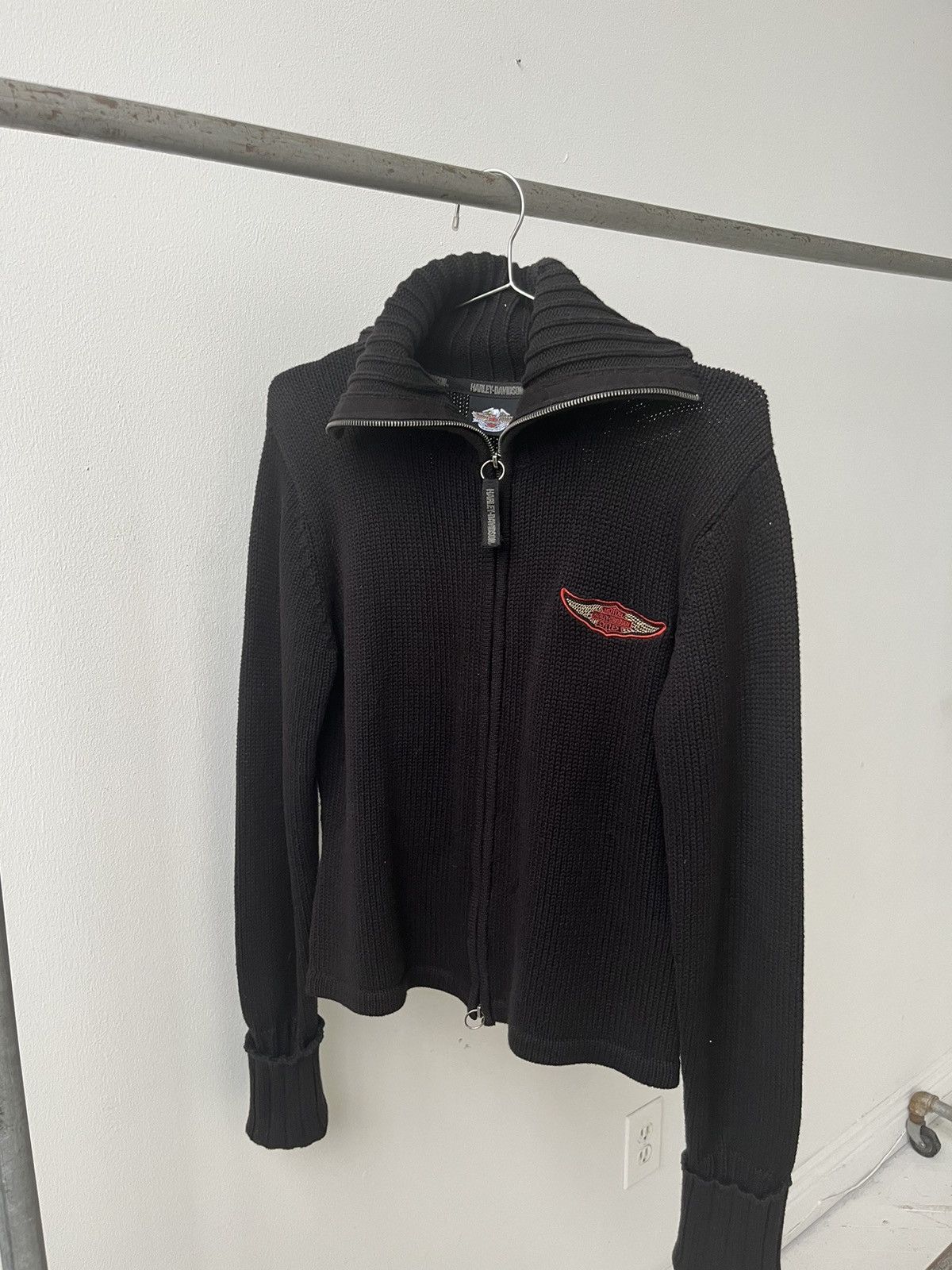 Harley Davidson VINTAGE HARLEY DAVIDSON SWEATER ZIP UP Size US XL / EU 56 / 4 - 3 Thumbnail