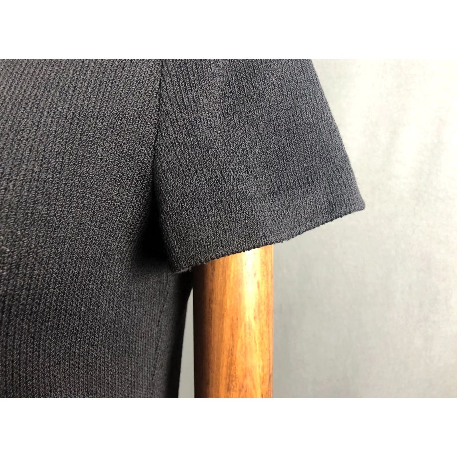St. John St. John Dress Women Size 4 Black Cotton Blend Jersey Cap Sleeve Knee Length Sheath Casual VINTAGE No Brand St. John Collection by Marie Gray Size S / US 4 / IT 40 - 6 Thumbnail