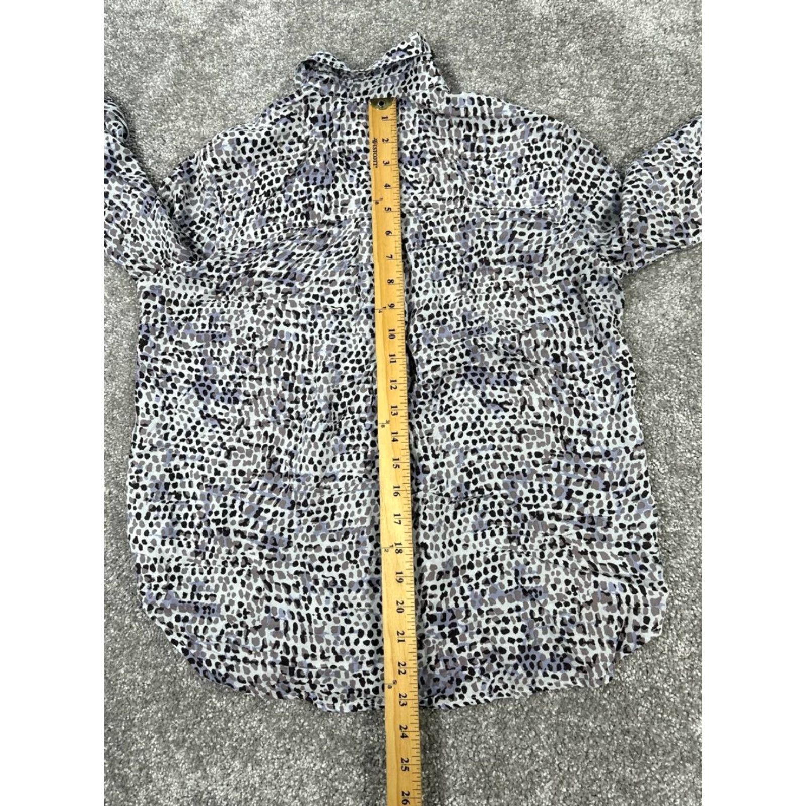 Rails VINTAGE Rails Womens Button-Up Shirt XS Purple Polka Dot Casual Spring Fall Summer Women's Size XS / US 0-2 / IT 36-38 - 7 Thumbnail