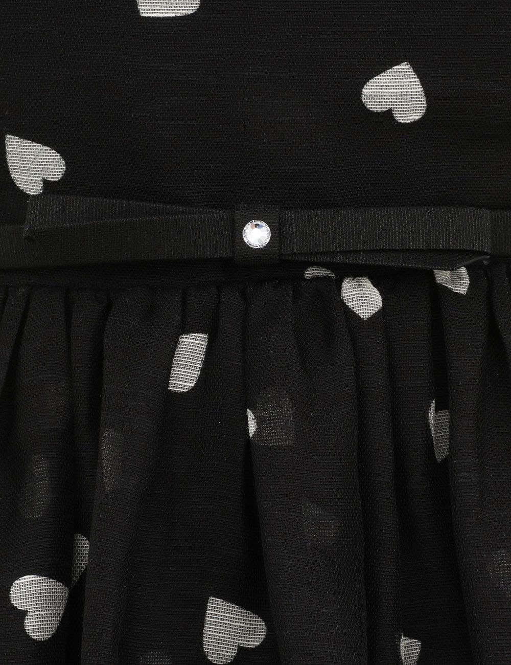 oc11z1025 Crush Frilled Midi Dress in Black