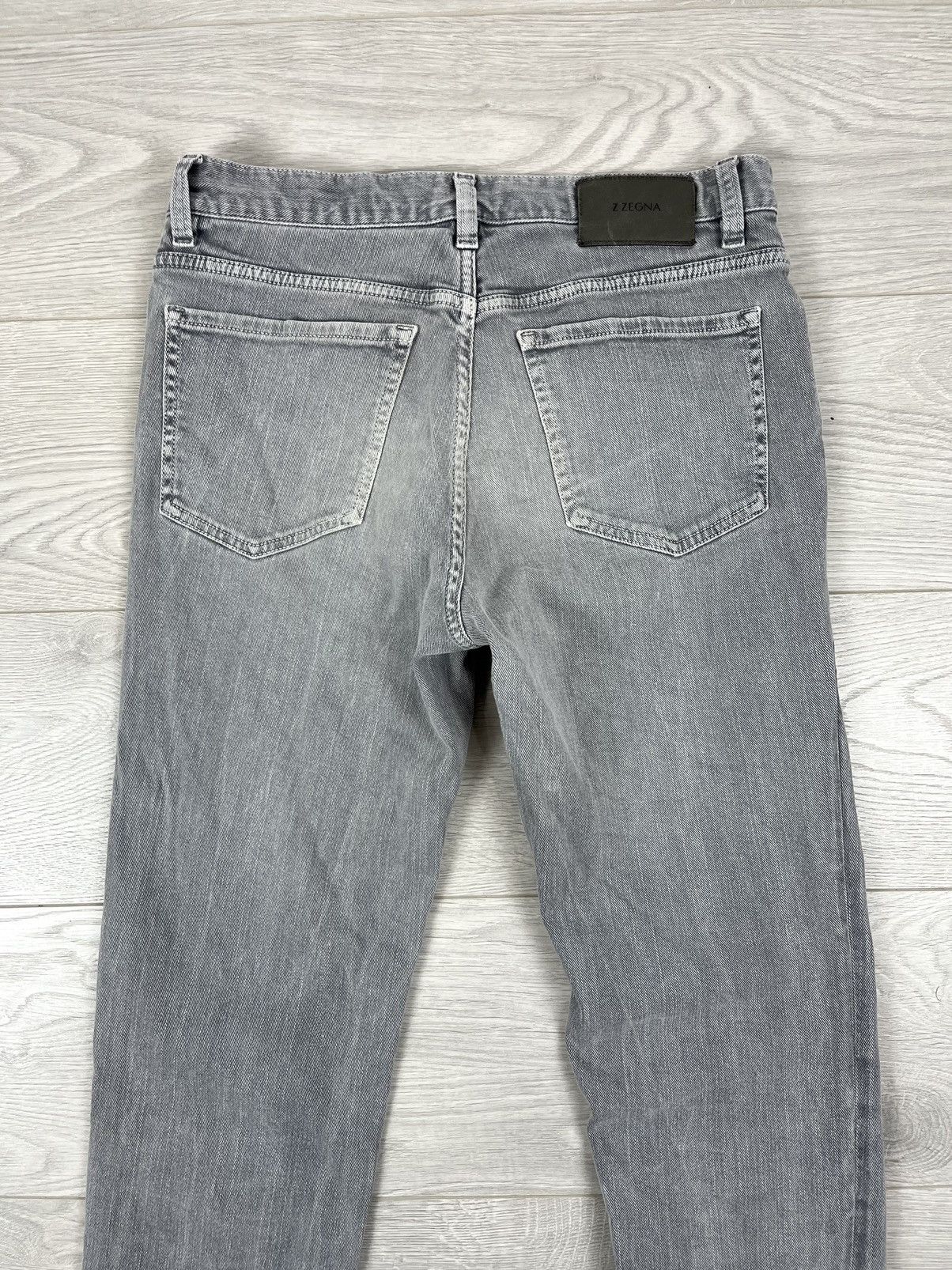 Z Zegna Z Zegna Luxury Grey Washed Denim Slim Pants 30 size Size US 30 / EU 46 - 4 Thumbnail