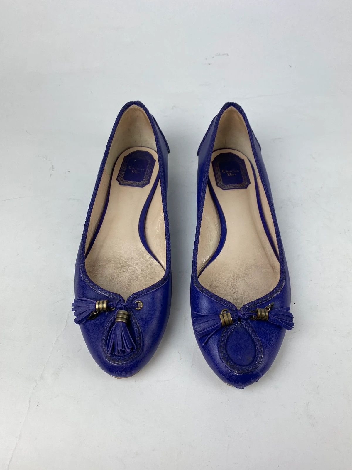 Designer × Dior christian dior ballet flat shoes cyber vintage retro leather Size US 7.5 / IT 37.5 - 3 Thumbnail