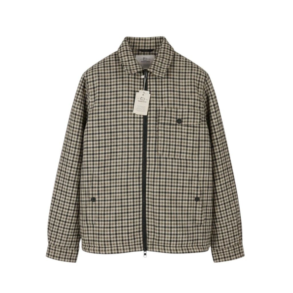 Woolrich Woolen Mills Sherpa Check L Brown Wool Blend 87147 Size US L / EU 52-54 / 3 - 1 Thumbnail